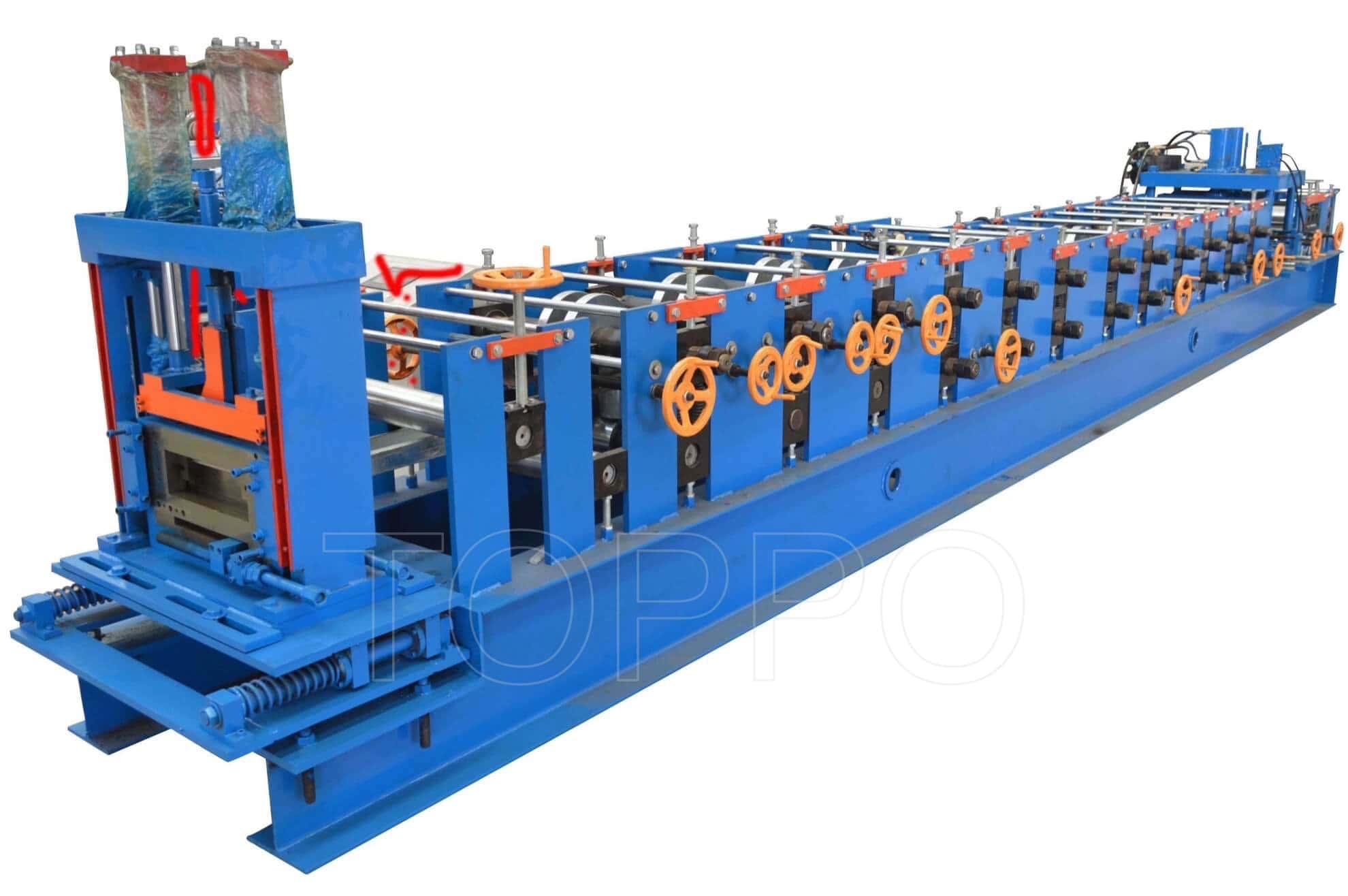High Precision Automatic CZU Purlin Roll Forming Machine with Hydraulic Punching
