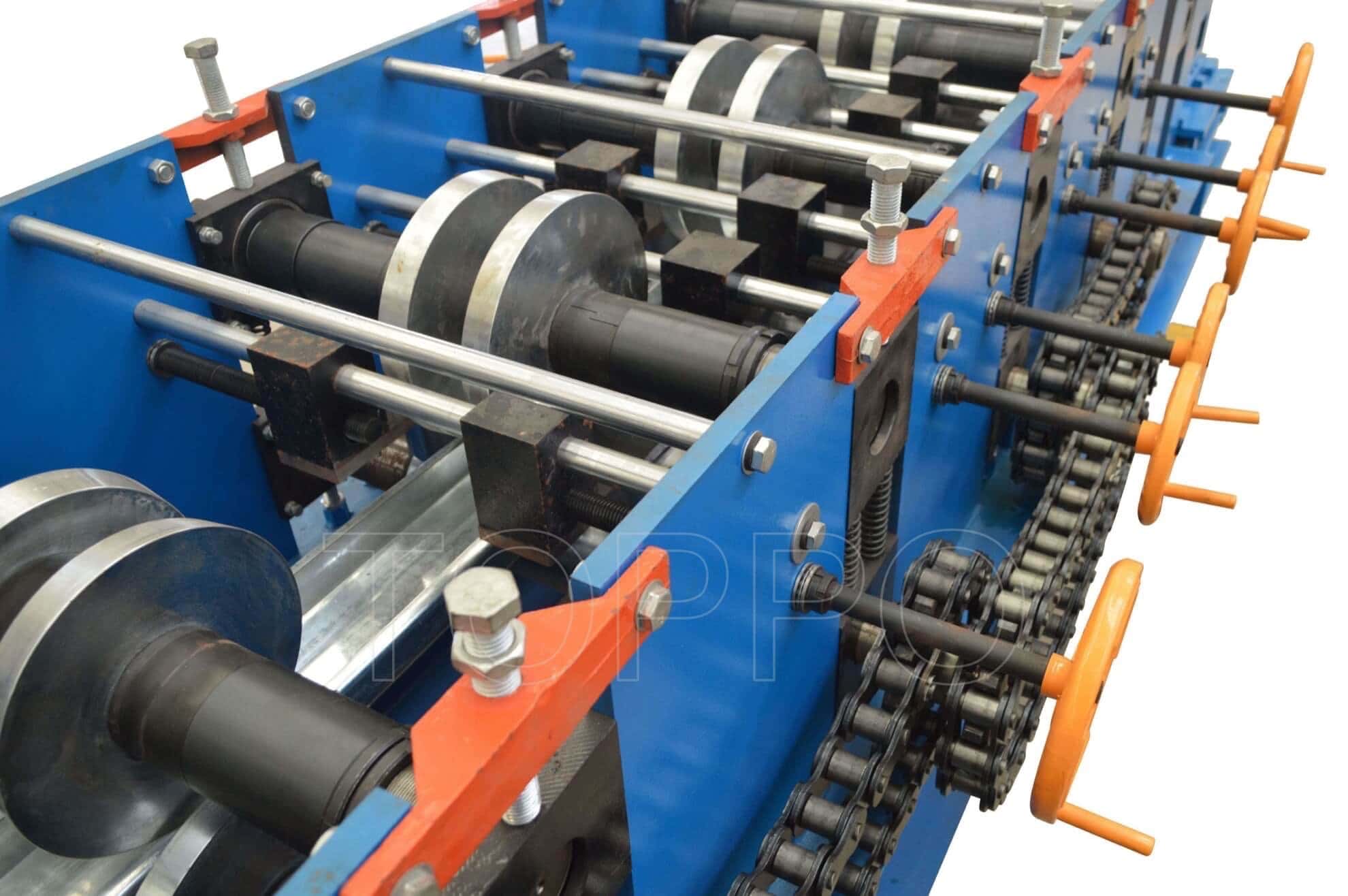 Industrial Fully Automatic CZU Purlin Roll Forming Machine with Servo Punching System