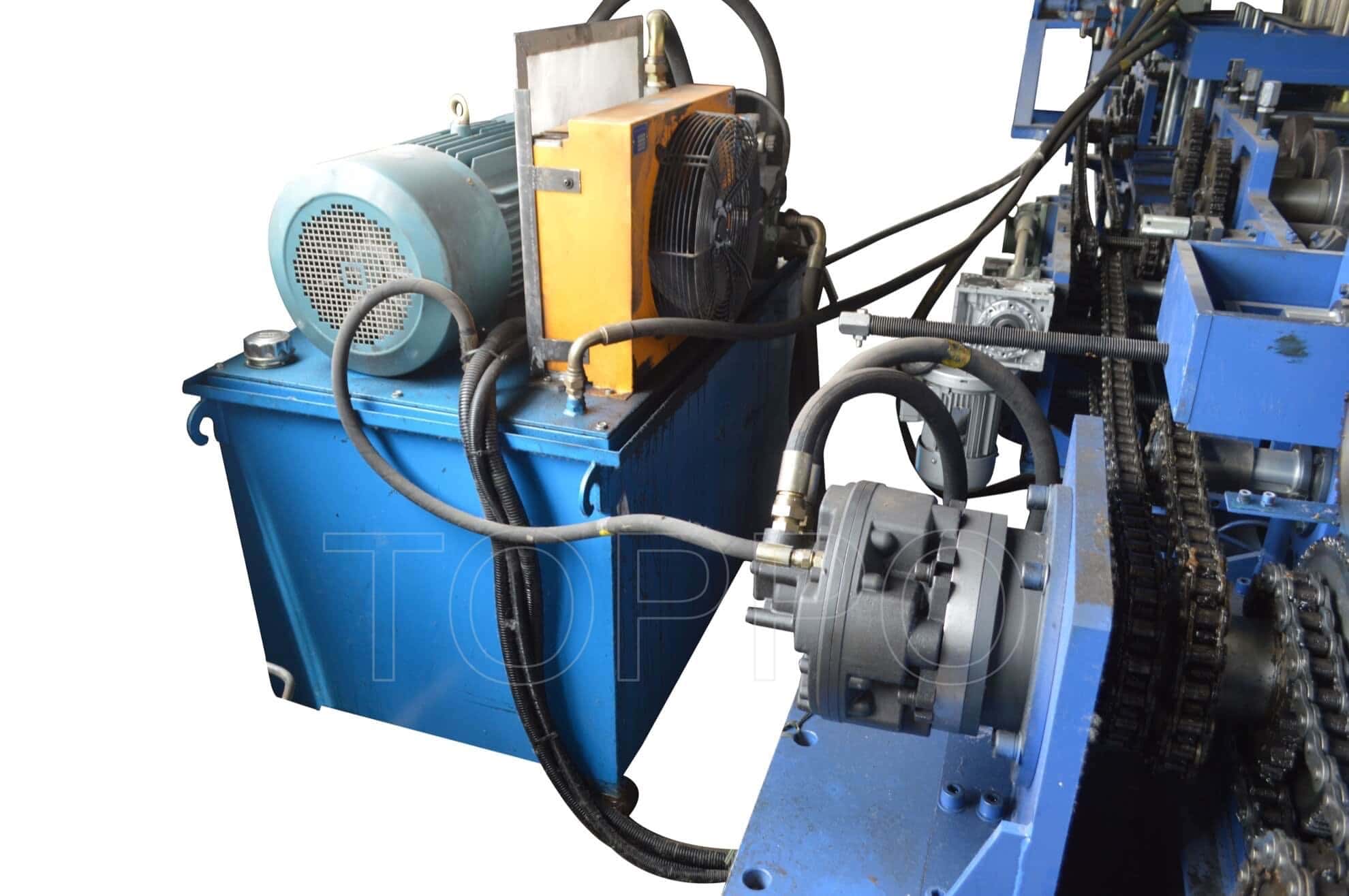 Heavy Duty Automatic CZU Purlin Roll Forming Machine with Hydraulic Punching