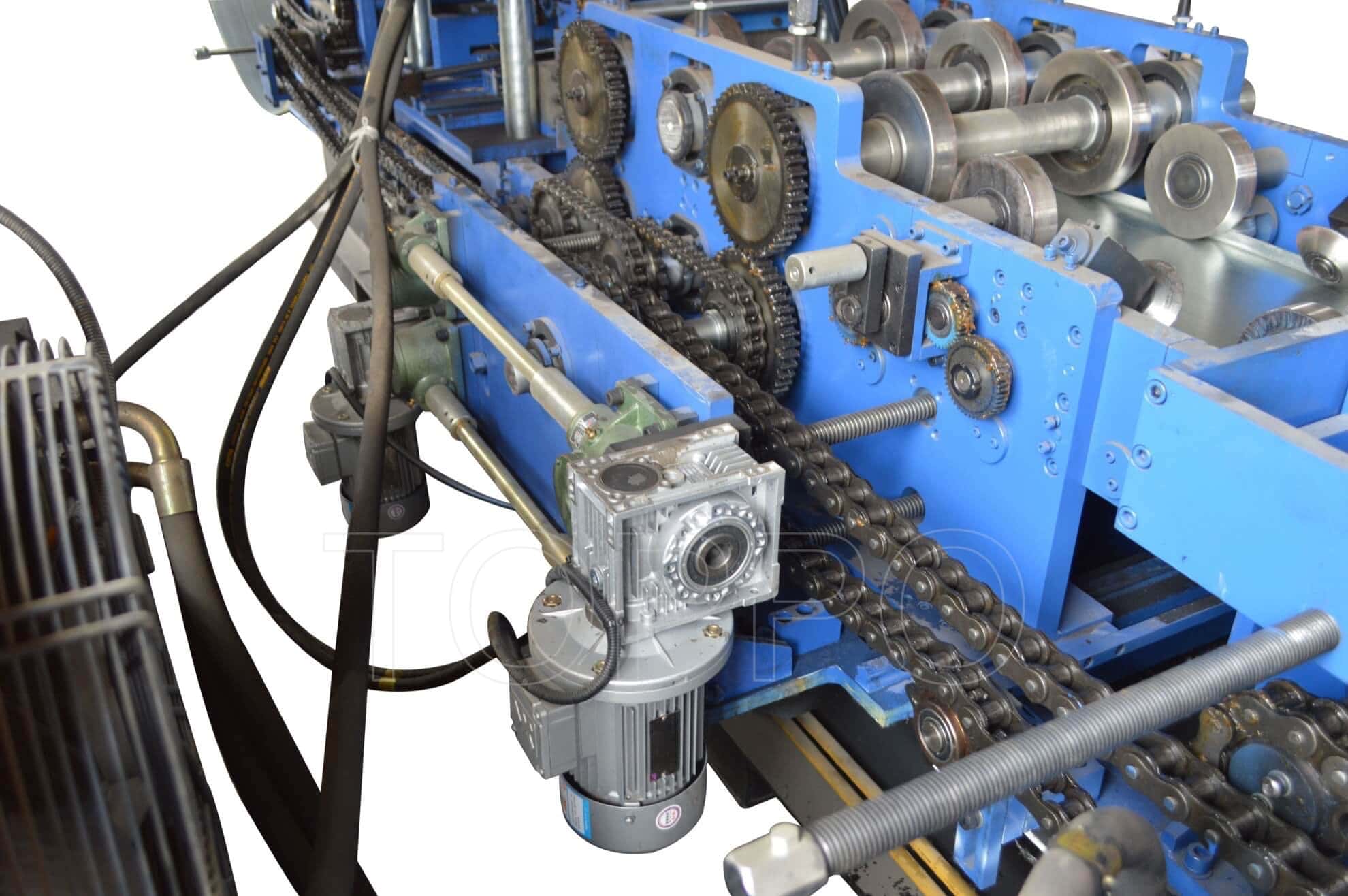 Heavy Duty Automatic CZU Purlin Roll Forming Machine with Hydraulic Punching