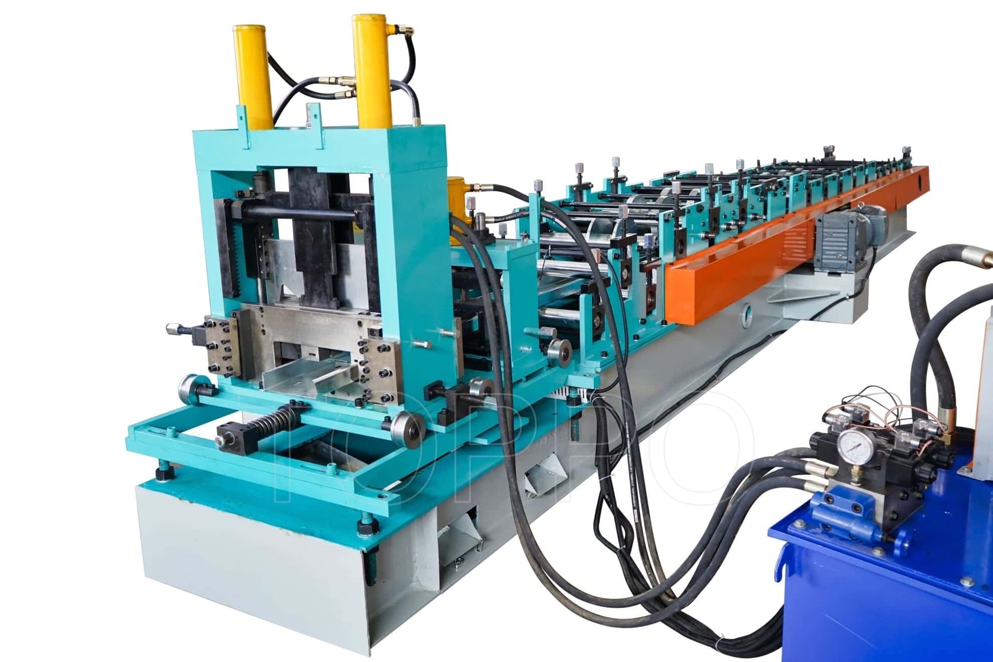 High Efficiency Automatic CZU Purlin Roll Forming Machine with Integrated Control Cabinet