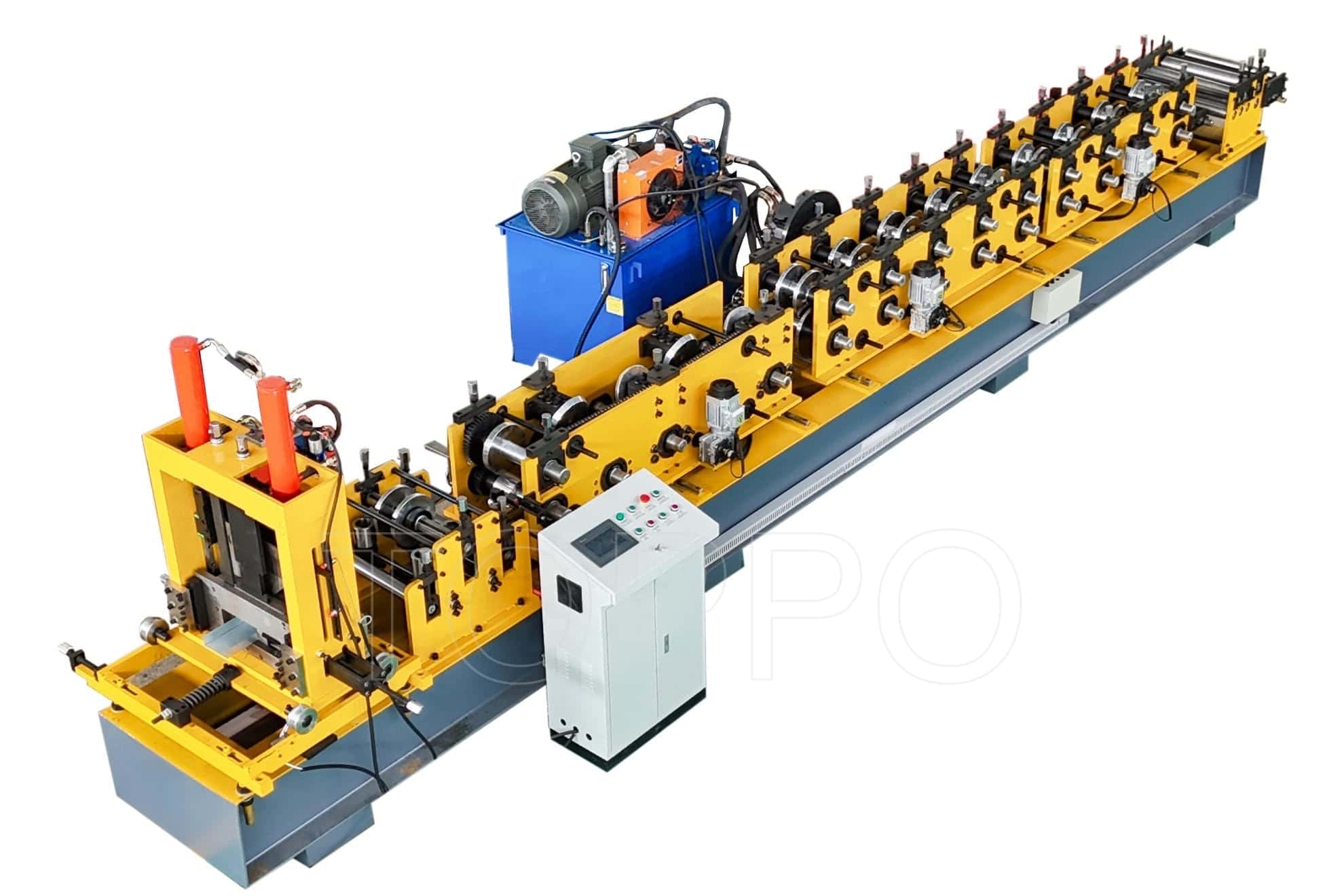 Compact CZU Purlin Roll Forming Machine with Rear Punching