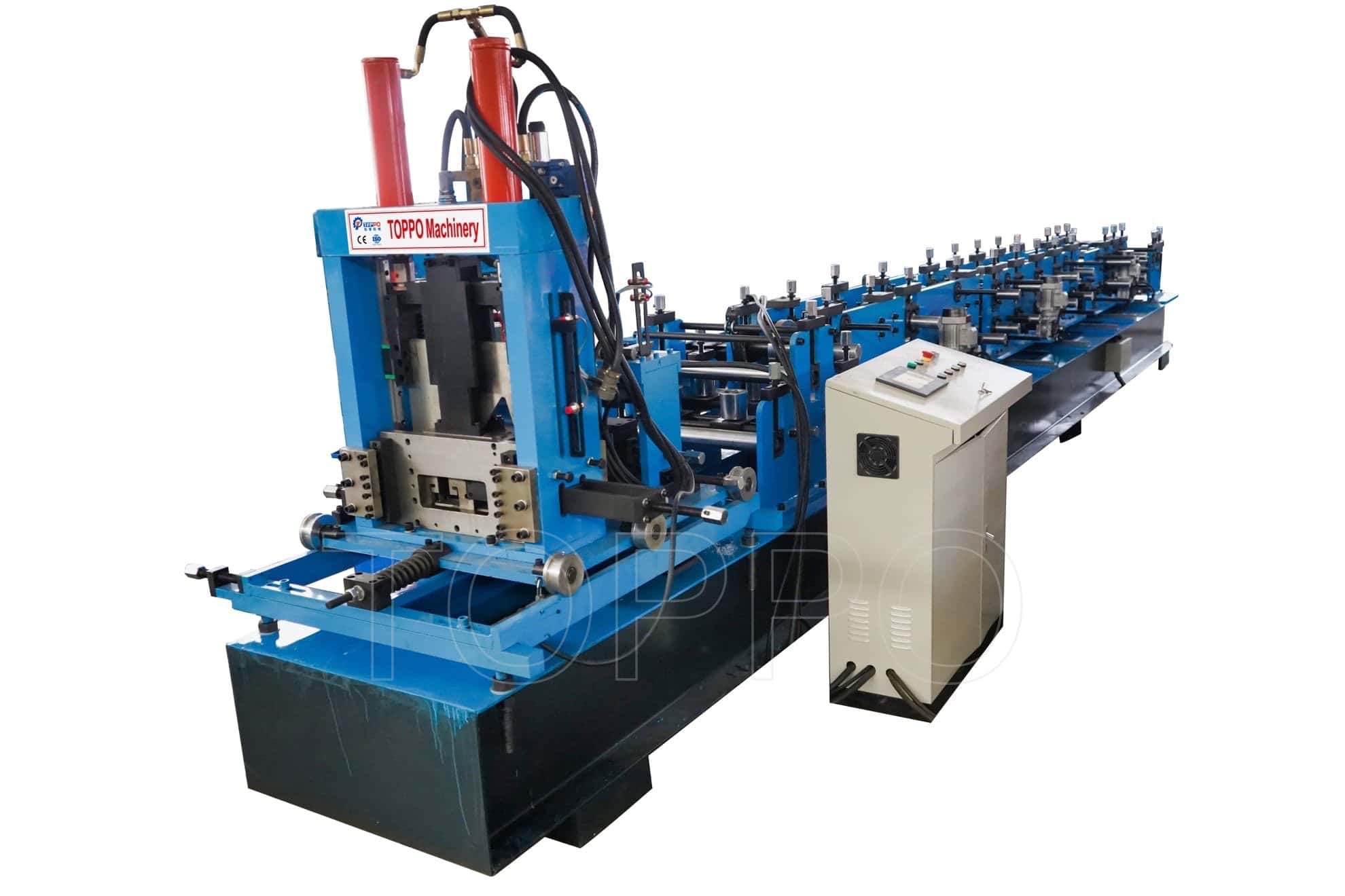 Compact Automatic CZU Purlin Roll Forming Machine with Hydraulic Punching