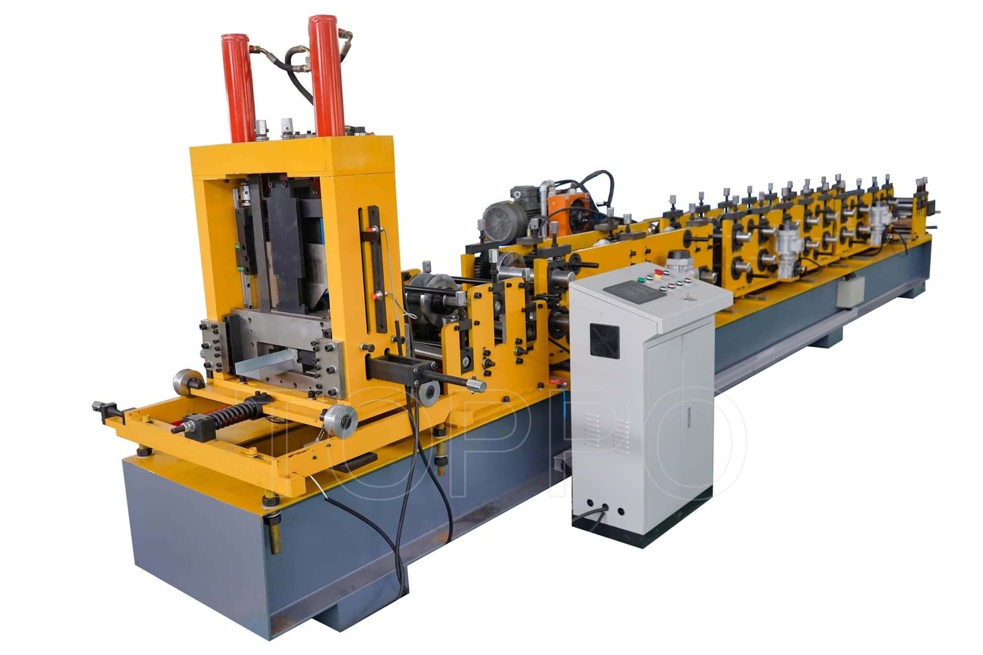 Yellow Frame Automatic CZU Purlin Roll Forming Machine