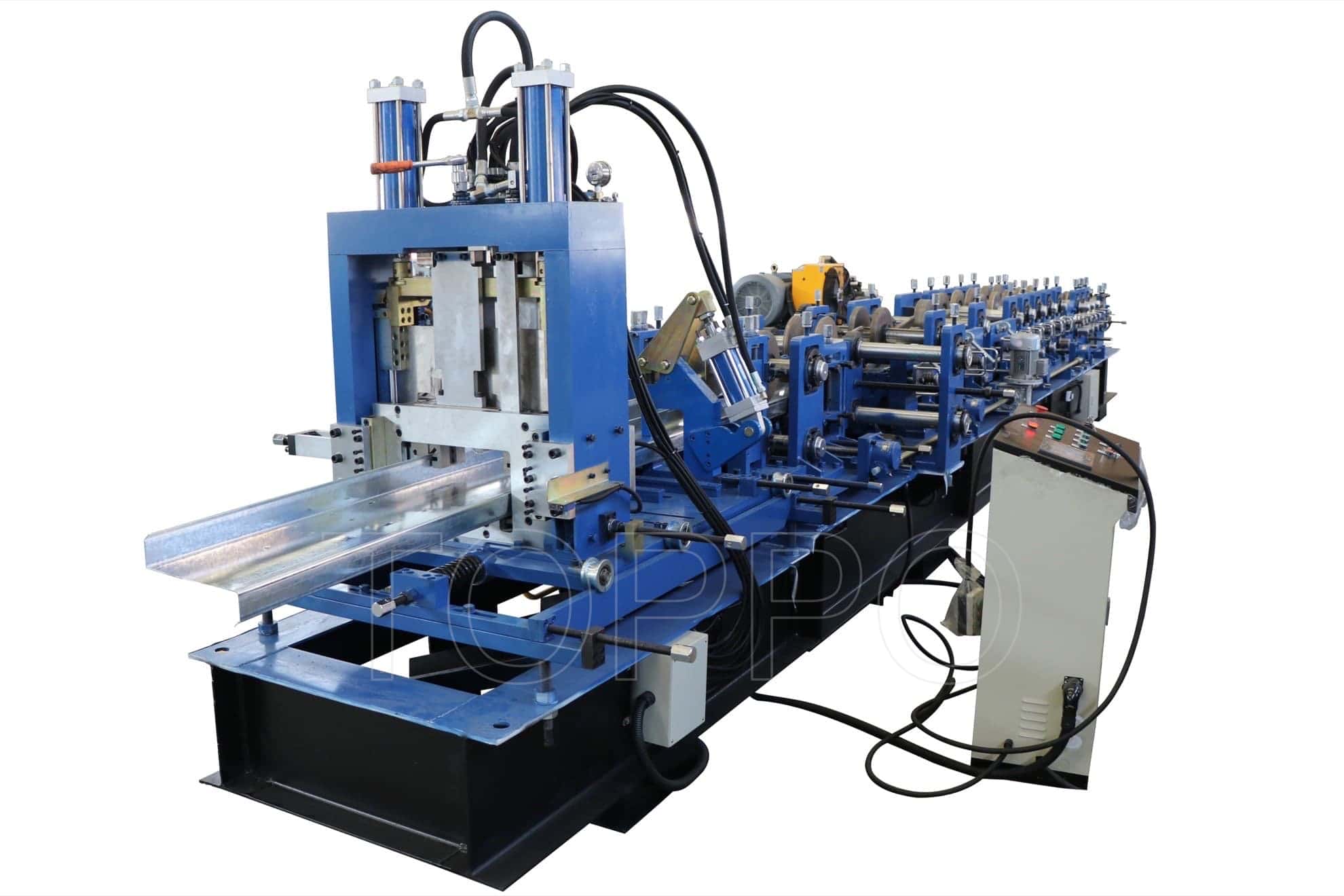 Fully Automatic CZU Purlin Roll Forming Machine with Hydraulic Punching