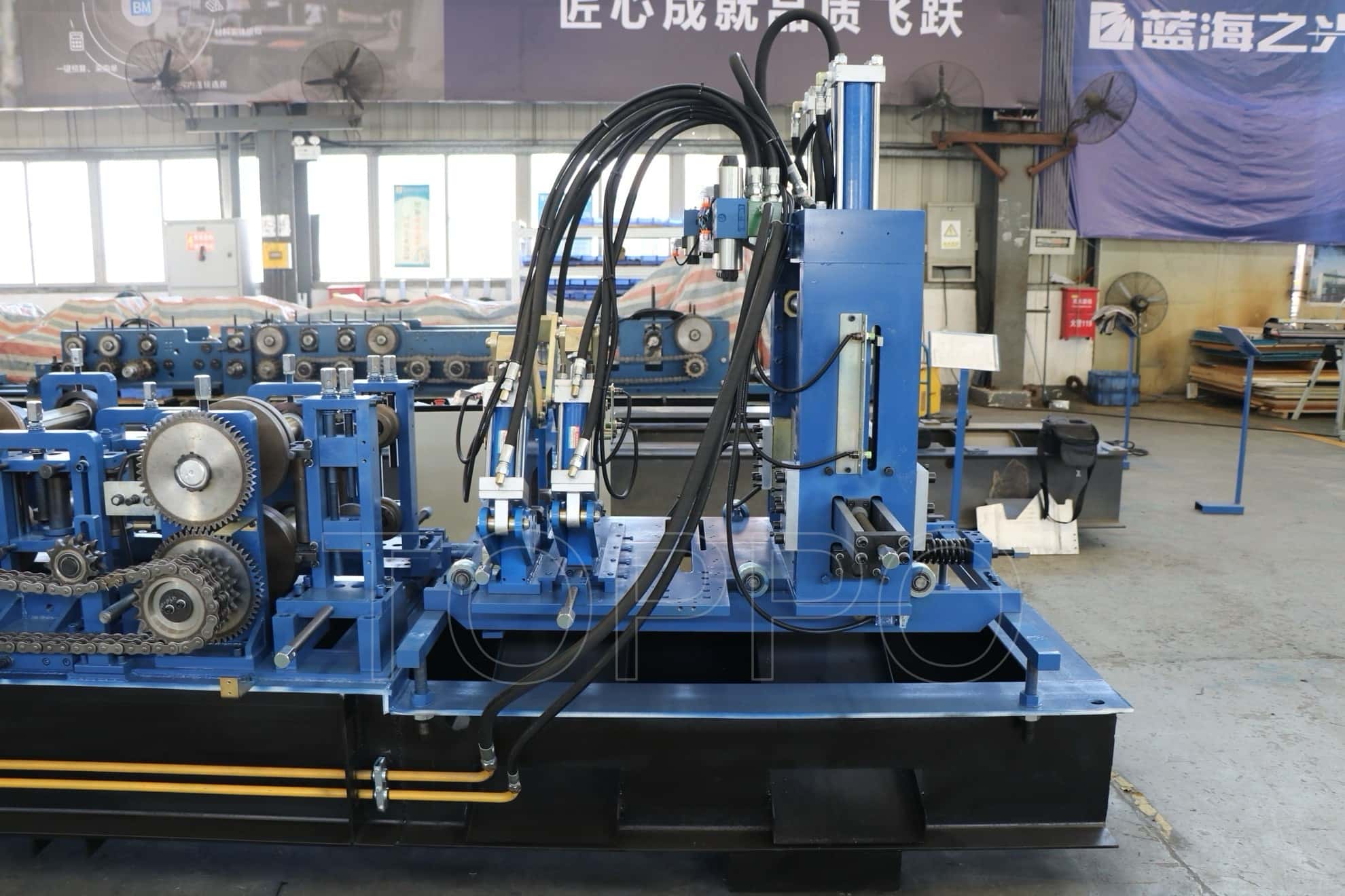 PLC Controlled CZU Purlin Roll Forming Machine for Steel Structure