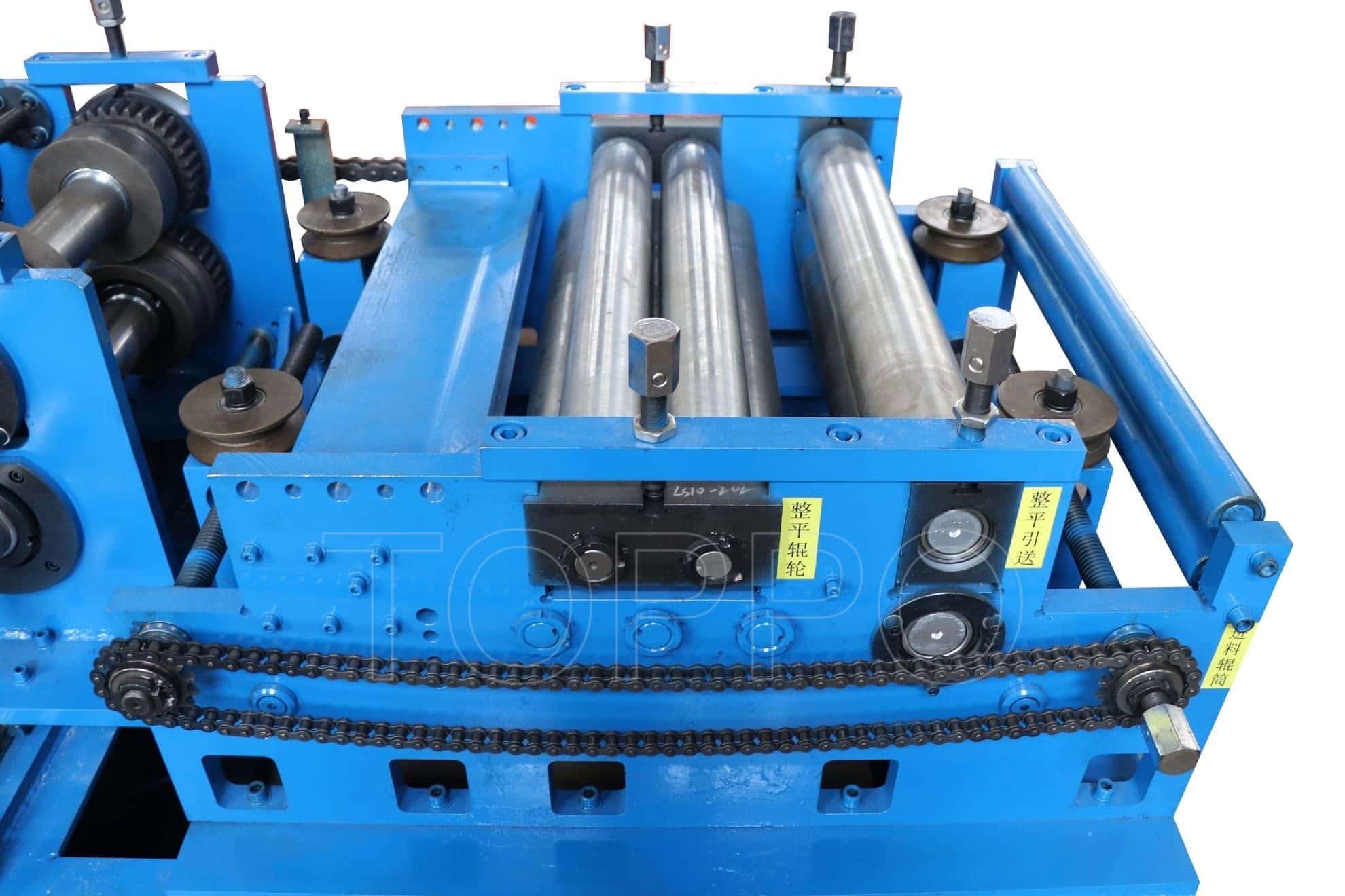 Blue CZ Purlin Roll Forming Machine Without Punching Unit
