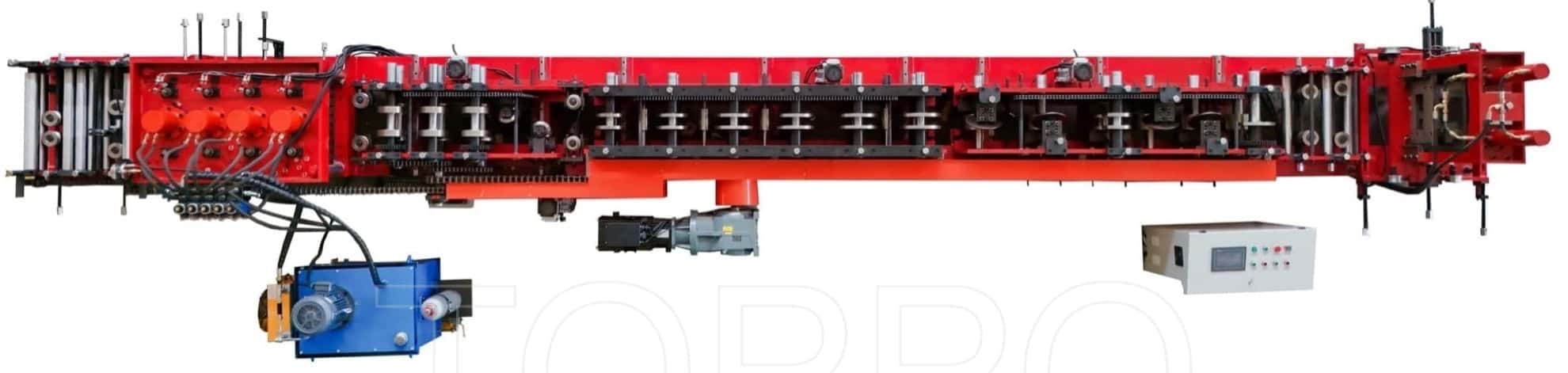 Red Frame Automatic CZU Purlin Roll Forming Machine