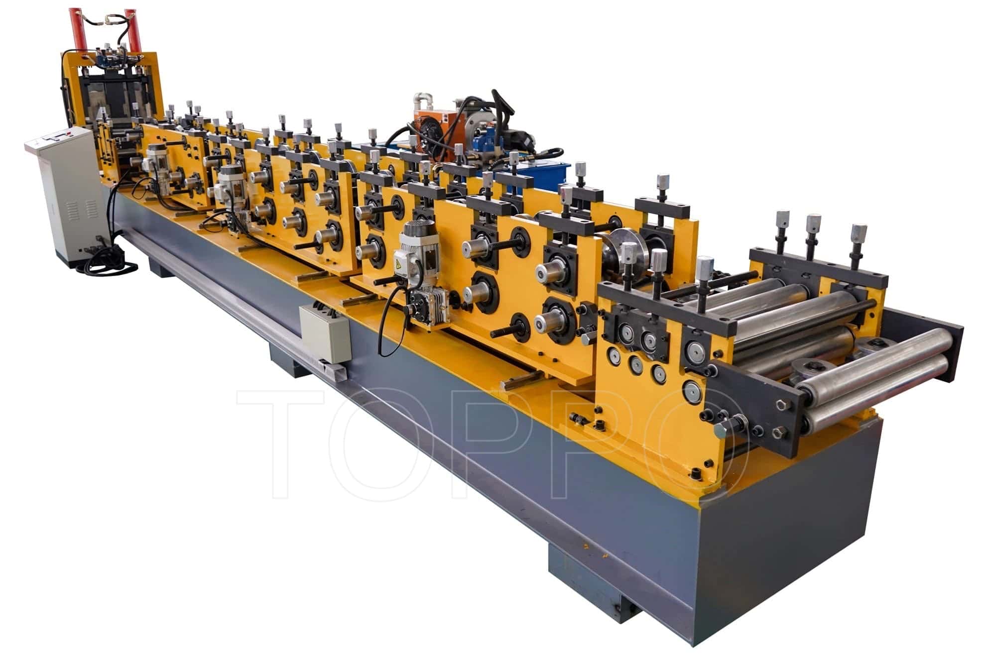 Yellow Frame Automatic CZU Purlin Roll Forming Machine