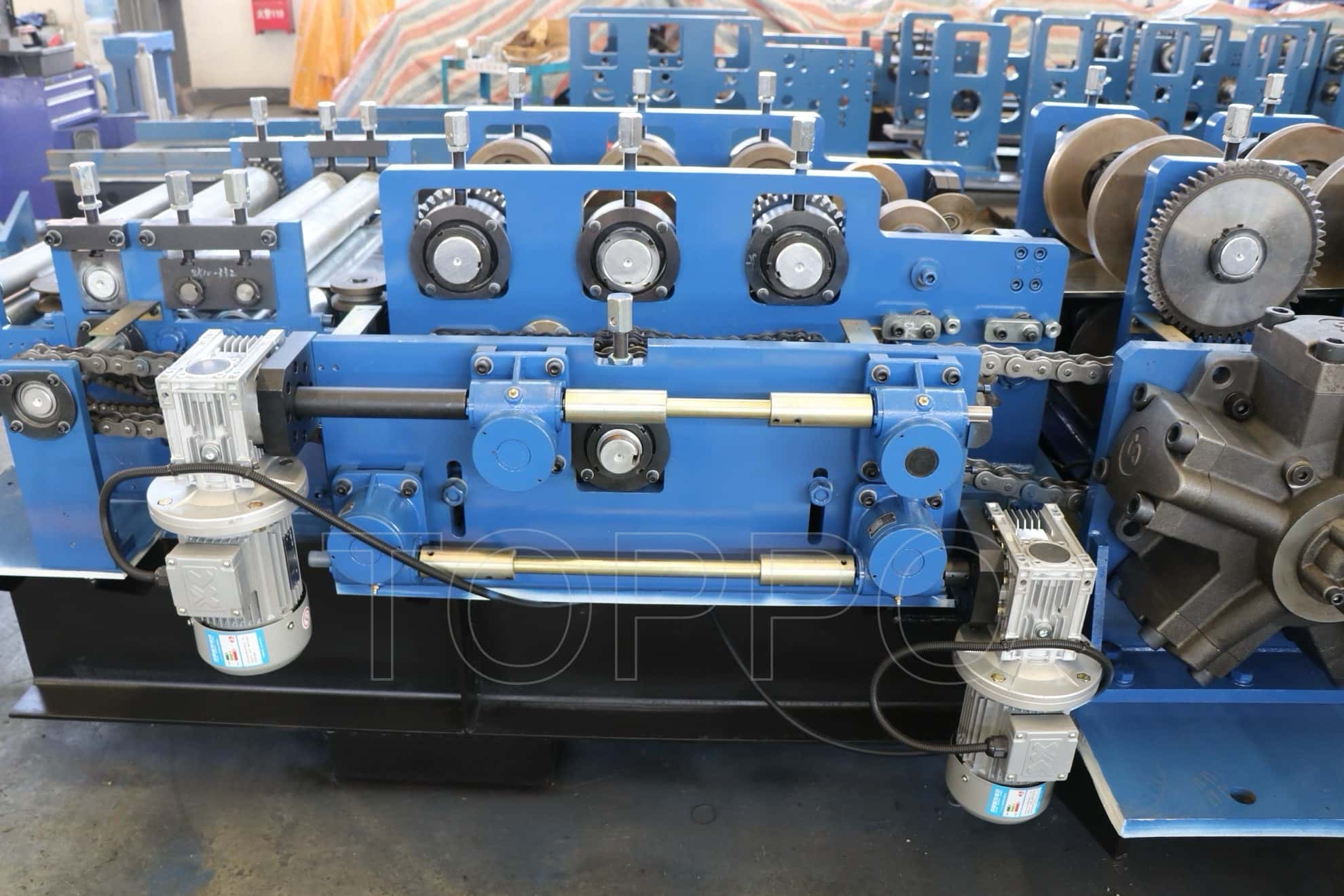 High Speed Automatic CZU Purlin Roll Forming Production Line for Steel Construction