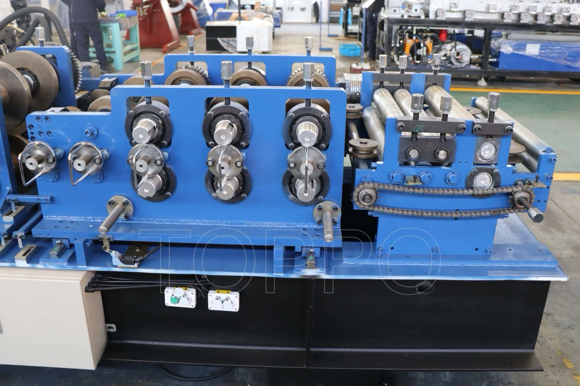 Fully Automatic CZU Purlin Roll Forming Machine with Hydraulic Punching