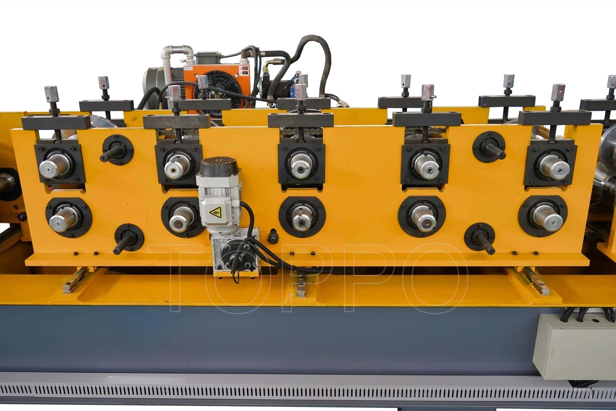 Yellow Frame Automatic CZU Purlin Roll Forming Machine
