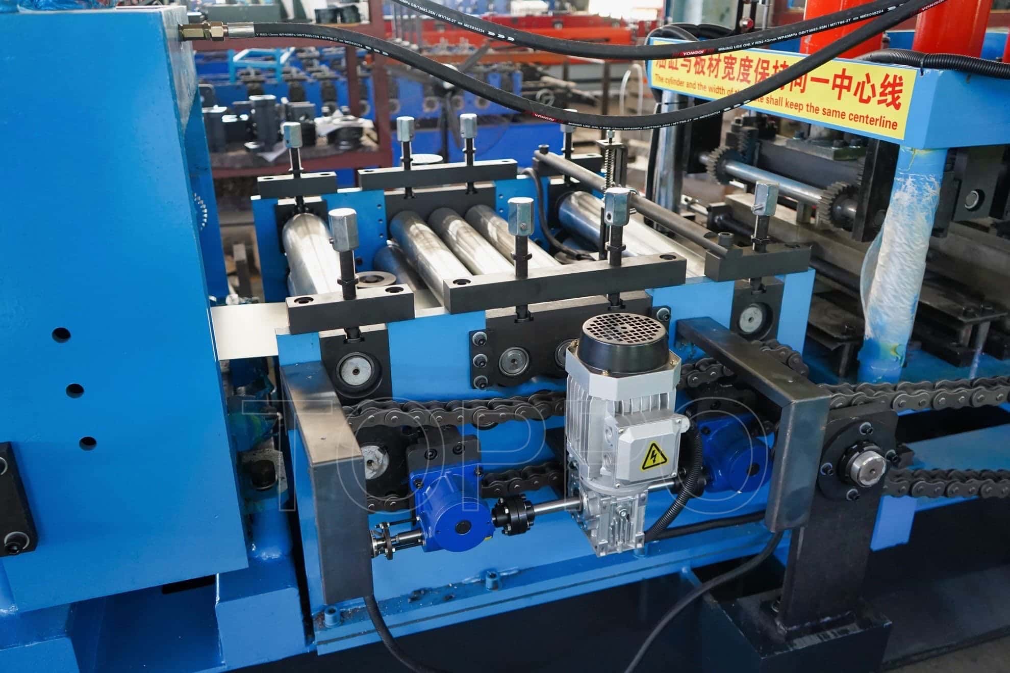 Heavy Duty Automatic CZU Purlin Roll Forming Machine Line