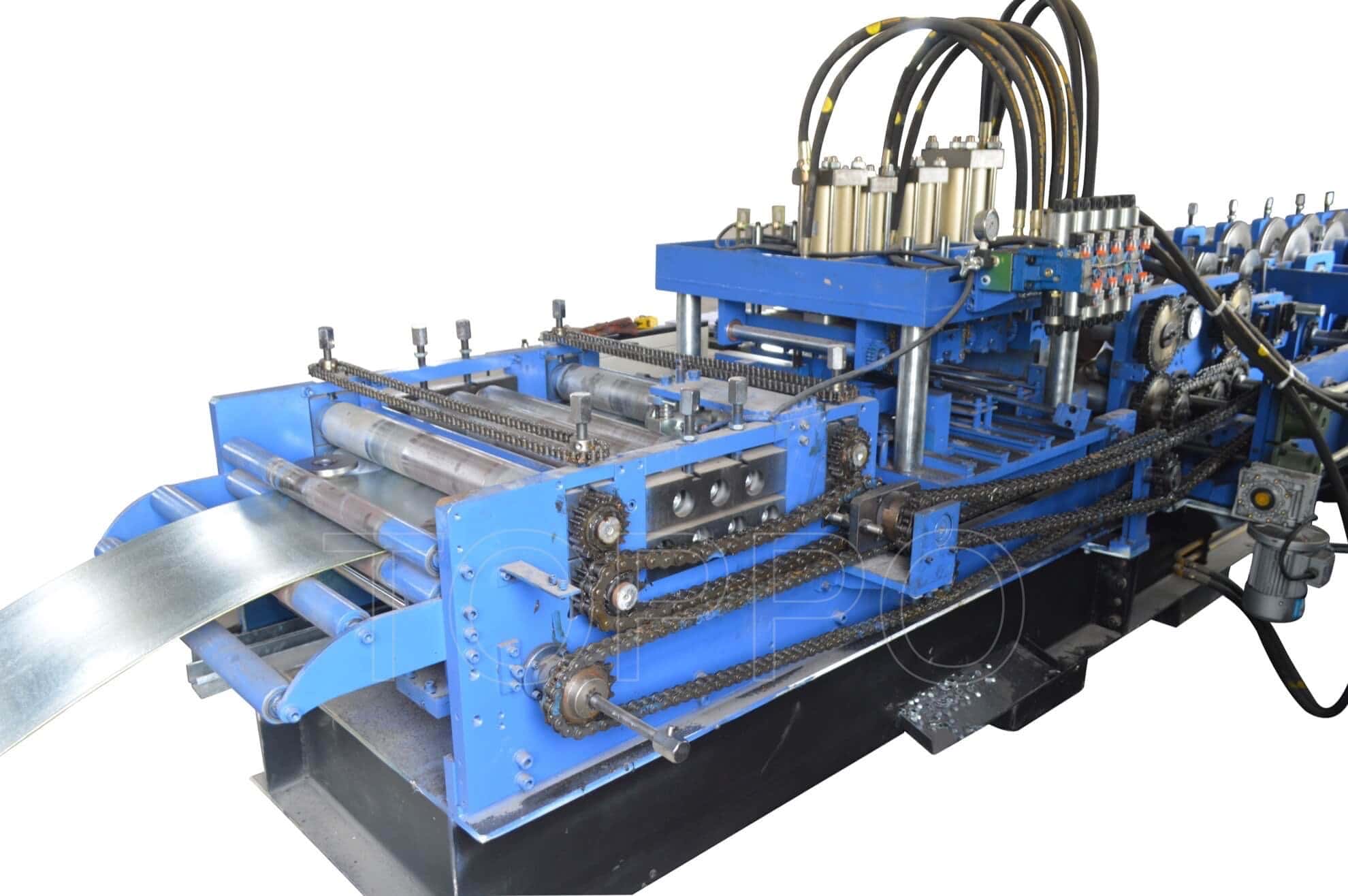 Heavy Duty Automatic CZU Purlin Roll Forming Machine with Hydraulic Punching