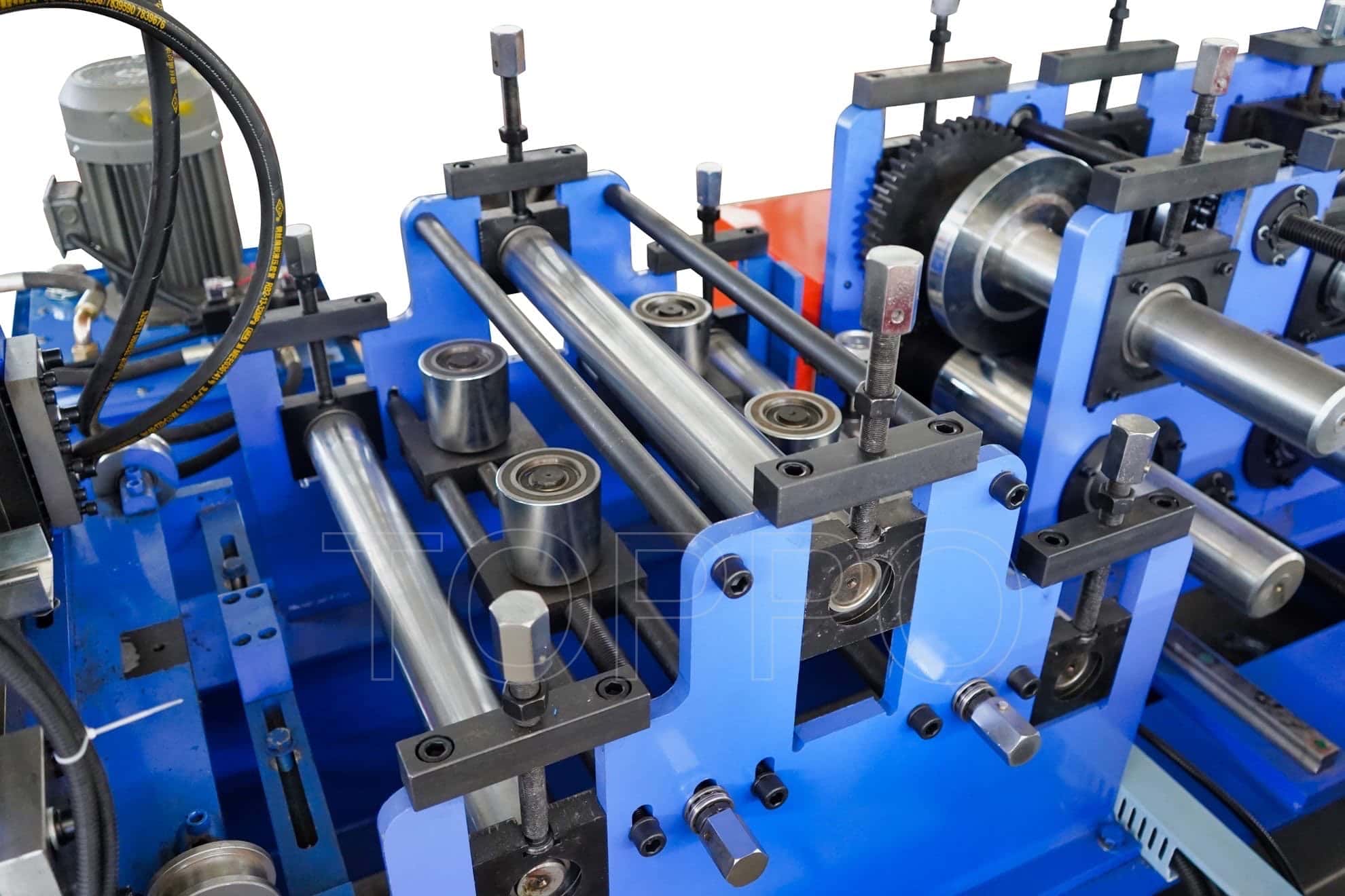 Blue Frame Automatic CZU Purlin Roll Forming Machine
