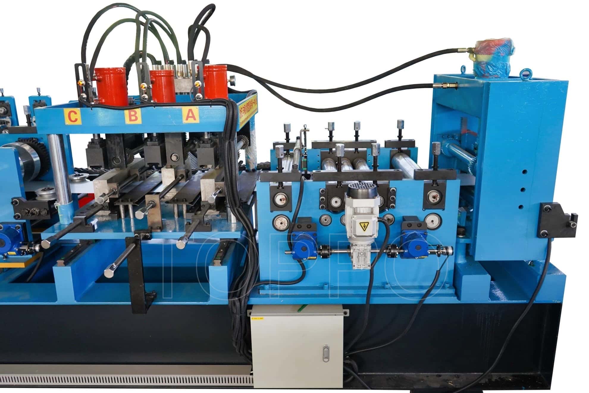 Heavy Duty Automatic CZU Purlin Roll Forming Machine Line