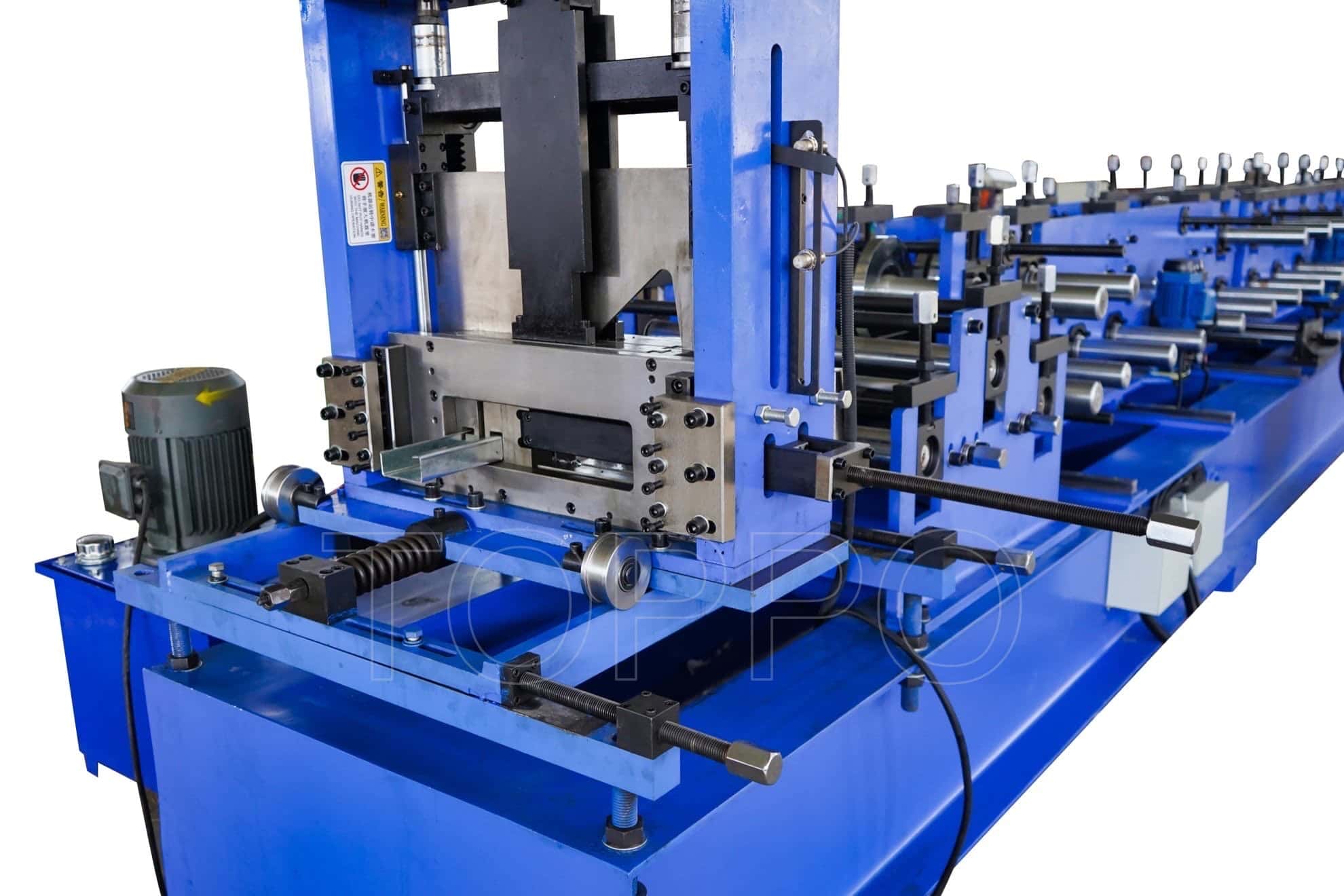 Industrial Automatic CZU Purlin Roll Forming Machine with Integrated Punching