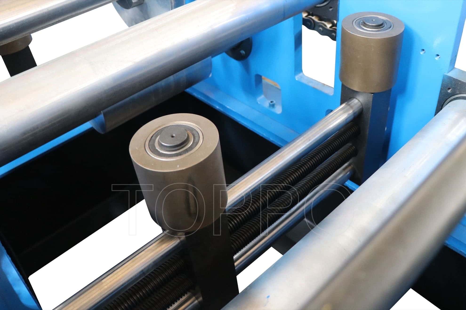 Blue CZ Purlin Roll Forming Machine Without Punching Unit
