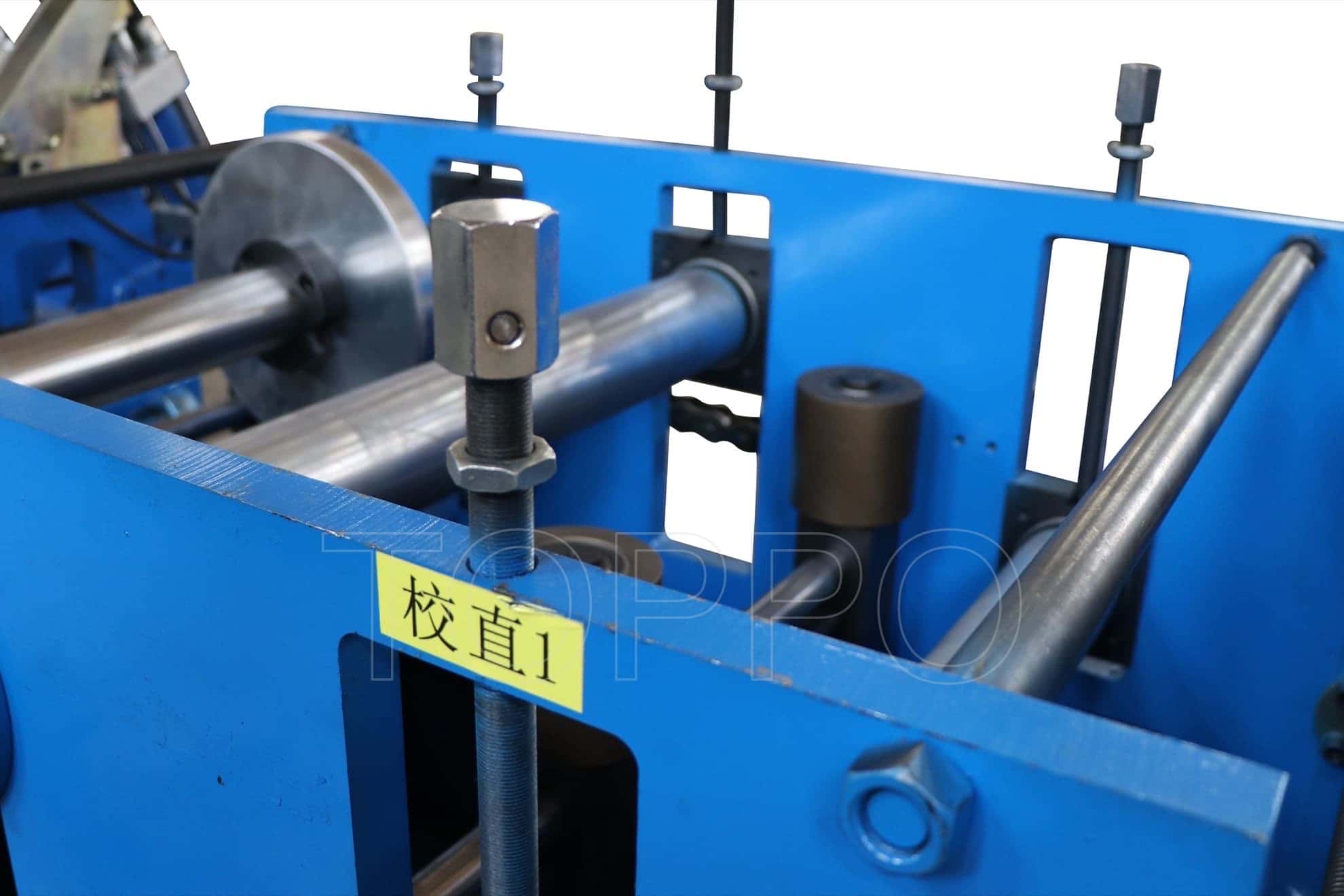Blue CZ Purlin Roll Forming Machine Without Punching Unit