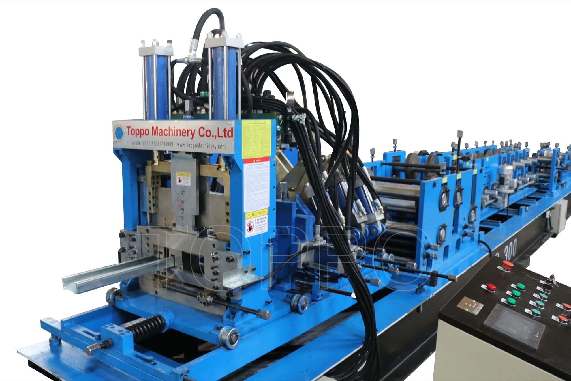 Fully Automatic CZU Purlin Roll Forming Machine with Hydraulic Punching