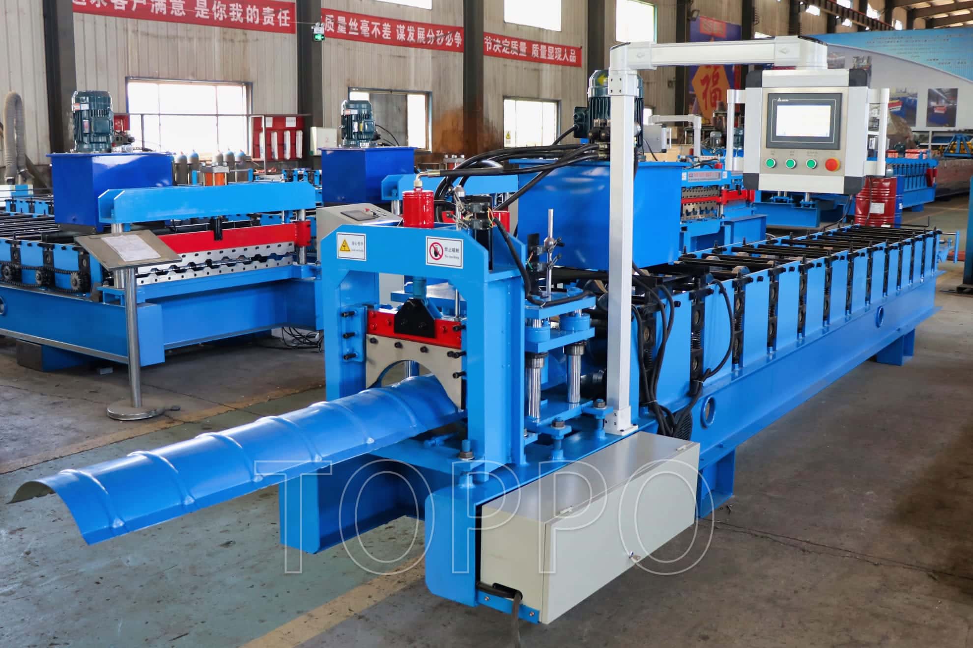 Efficient Ridge Cap Roll Forming Machine for Steel Roofing