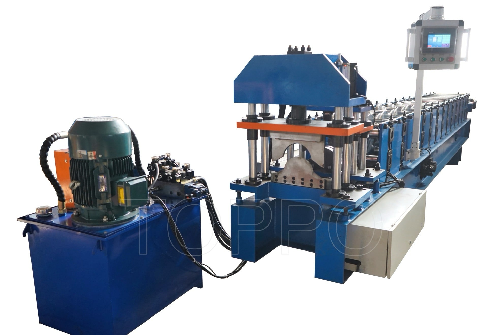Fully Automatic Ridge Cap Roll Forming Machine with Touch Screen