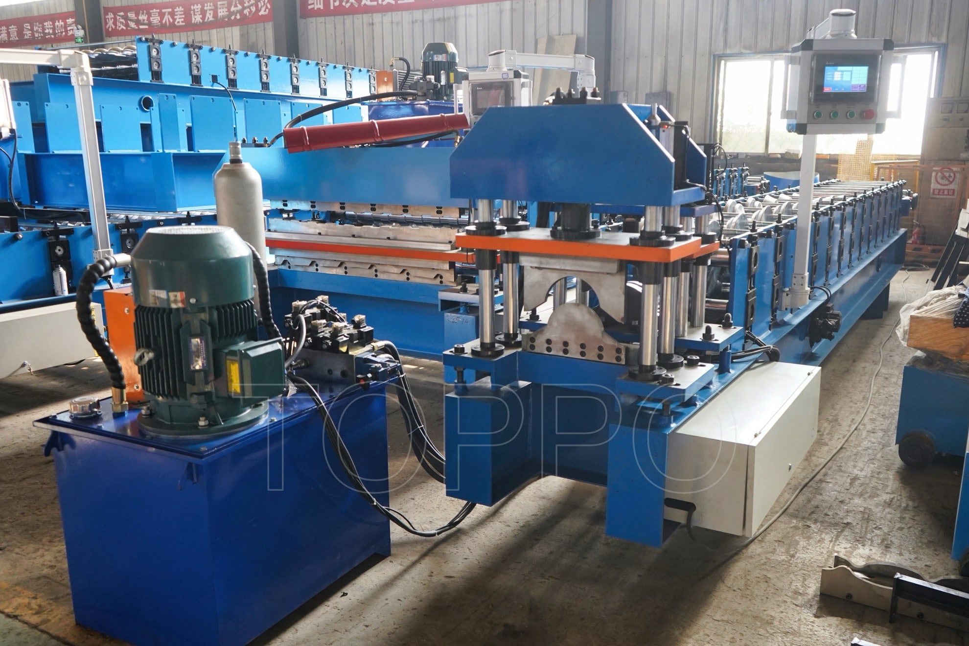 Fully Automatic Ridge Cap Roll Forming Machine with Touch Screen