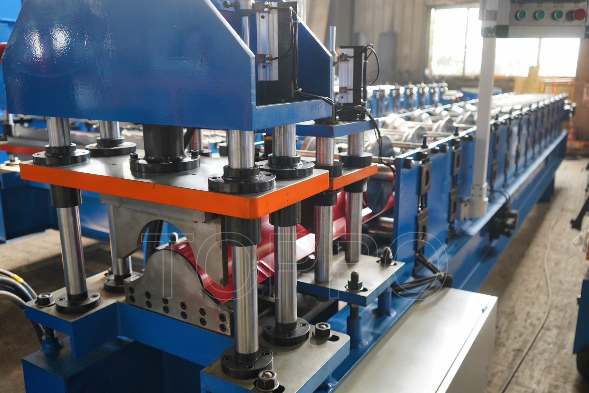Fully Automatic Ridge Cap Roll Forming Machine with Touch Screen