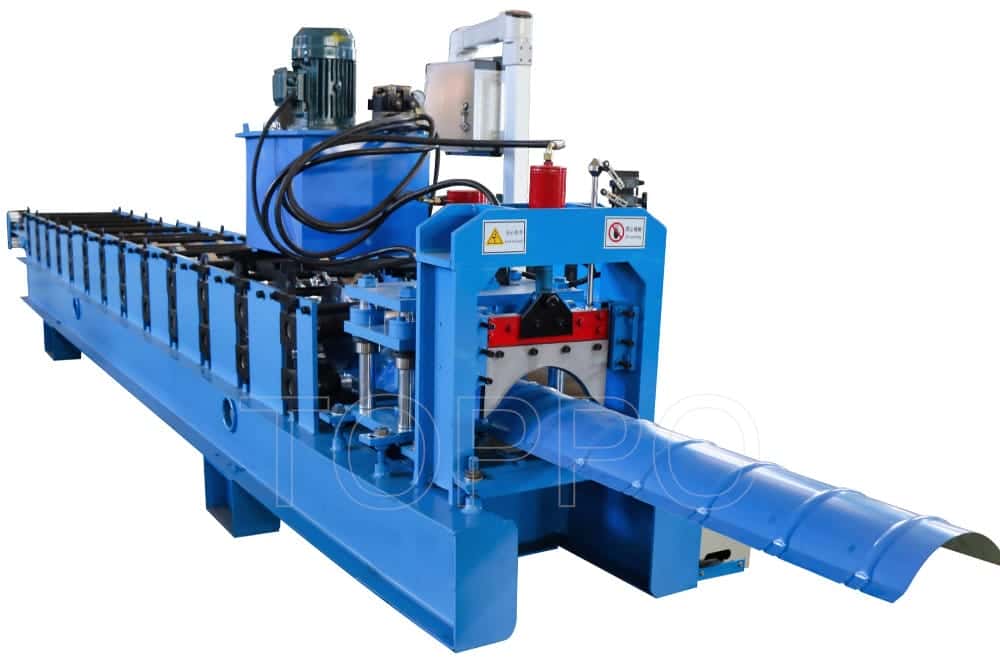 Efficient Ridge Cap Roll Forming Machine for Steel Roofing