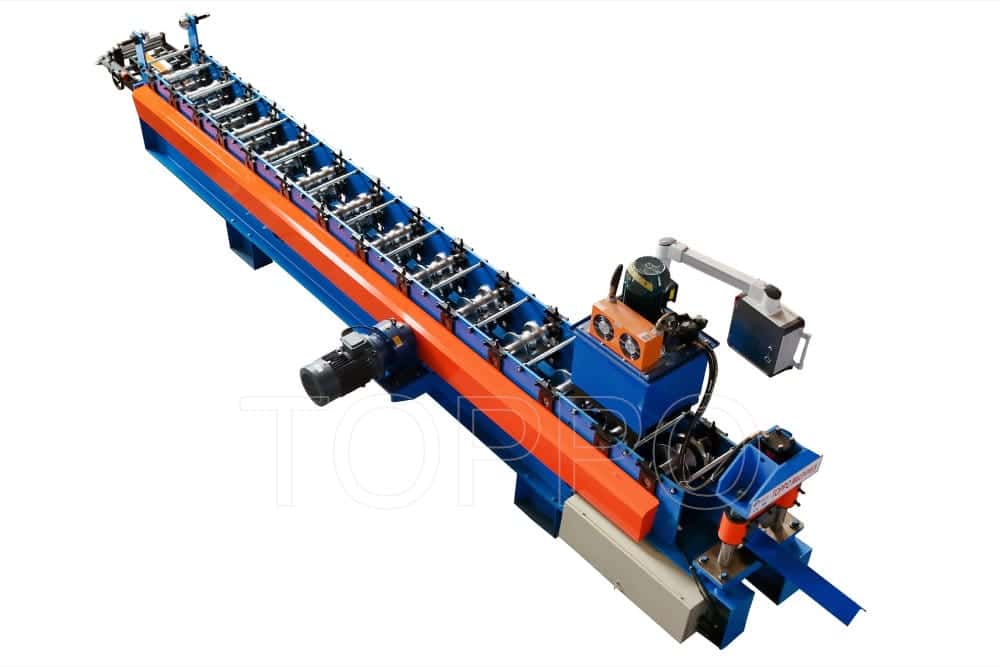 Automated Ridge Cap Roll Forming Machine with PLC Touch Panel