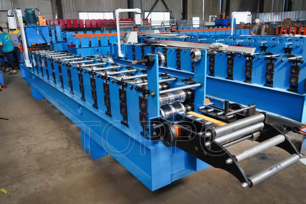 Automated Ridge Cap Roll Forming Machine with PLC Touch Panel