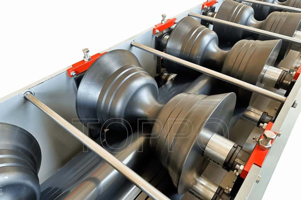 Compact Ridge Cap Roll Forming Machine with PLC Control