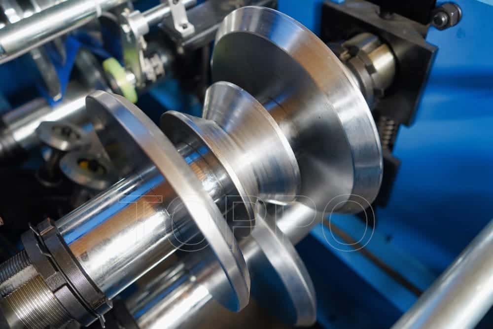 Automated Ridge Cap Roll Forming Machine with PLC Touch Panel