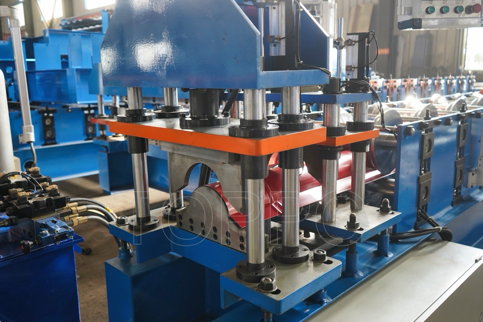Fully Automatic Ridge Cap Roll Forming Machine with Touch Screen