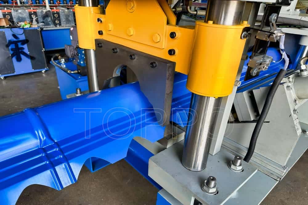 Compact Ridge Cap Roll Forming Machine with PLC Control