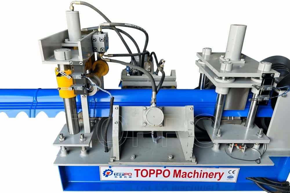 Compact Ridge Cap Roll Forming Machine with PLC Control