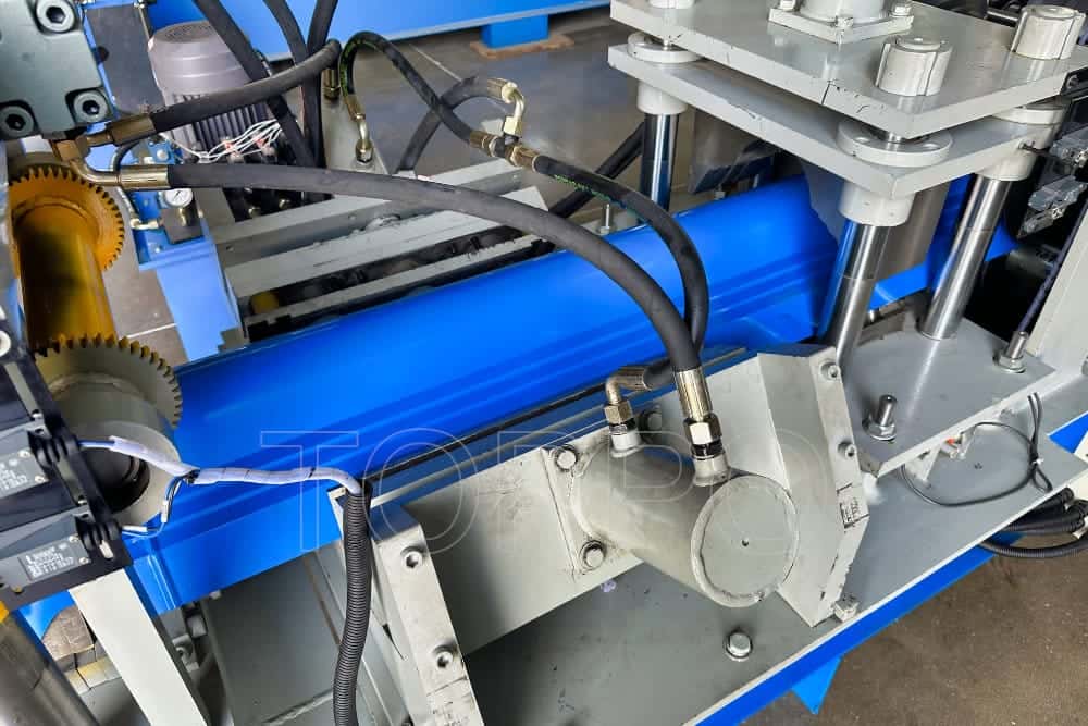Compact Ridge Cap Roll Forming Machine with PLC Control