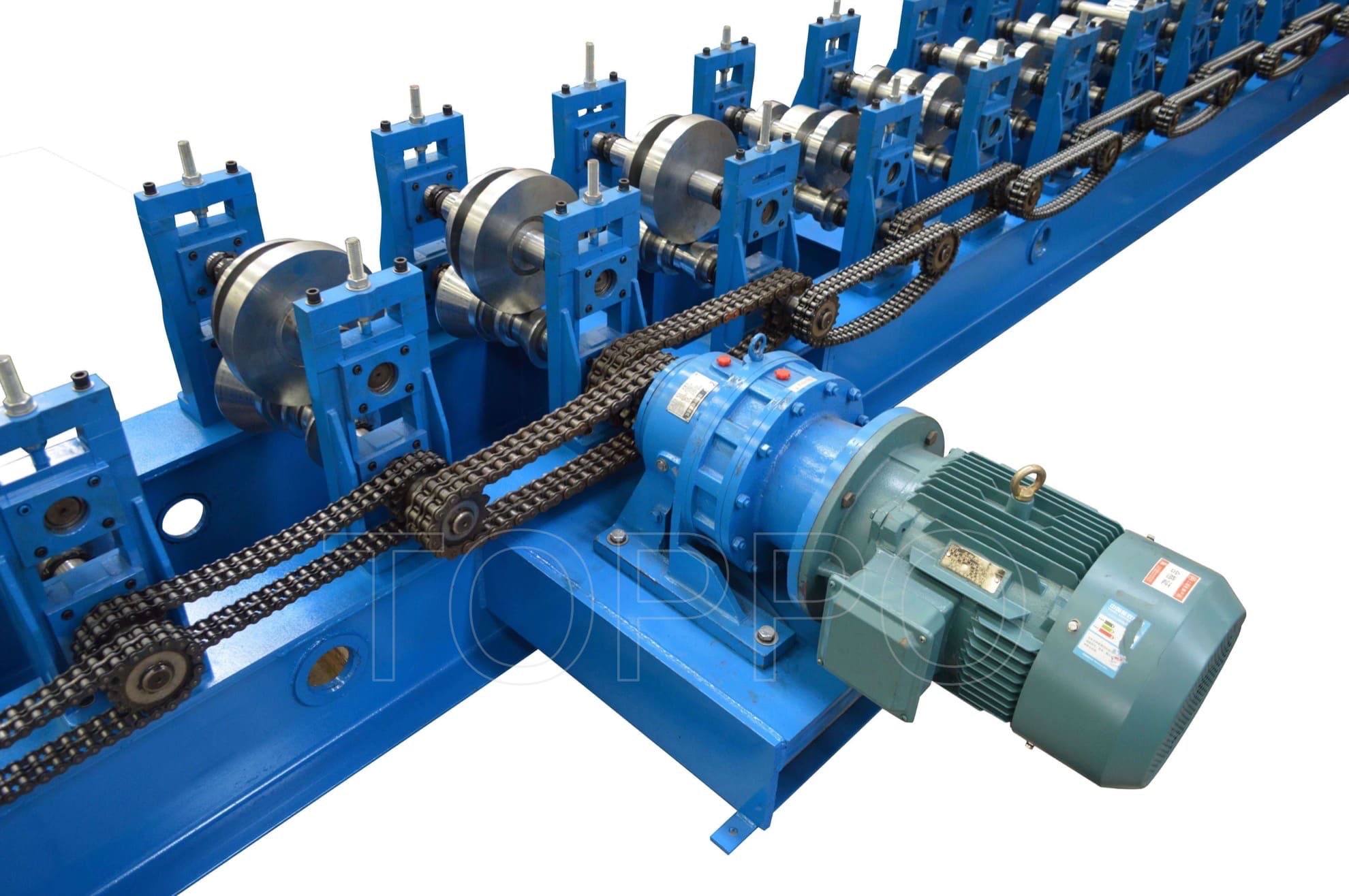 Shutter Door Frame Roll Forming Machine with Hydraulic Cutting and HMI Control