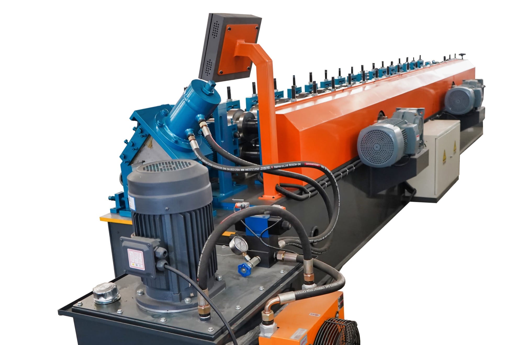 High-Speed Shutter Door Frame Roll Forming Machine with Auto Size Adjustment