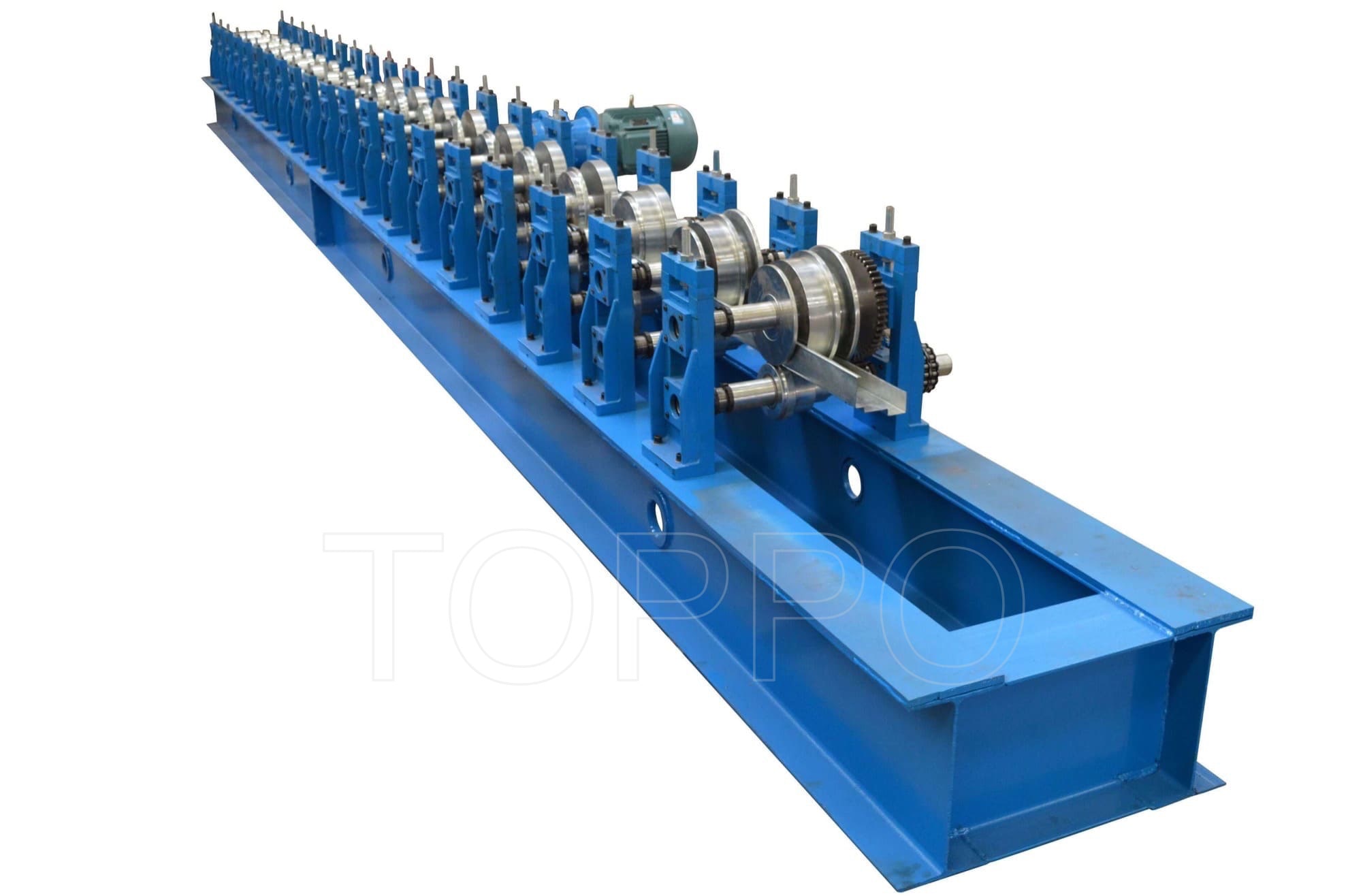 Shutter Door Frame Roll Forming Machine with Hydraulic Cutting and HMI Control