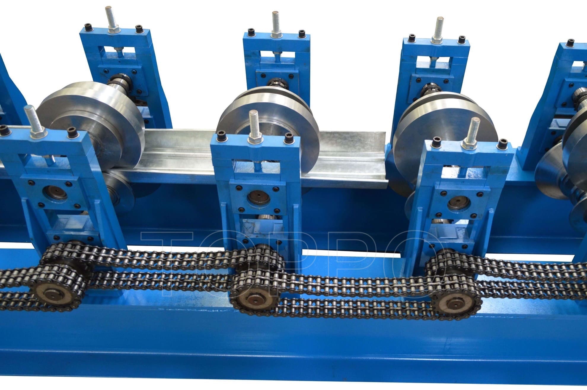 Shutter Door Frame Roll Forming Machine with Hydraulic Cutting and HMI Control