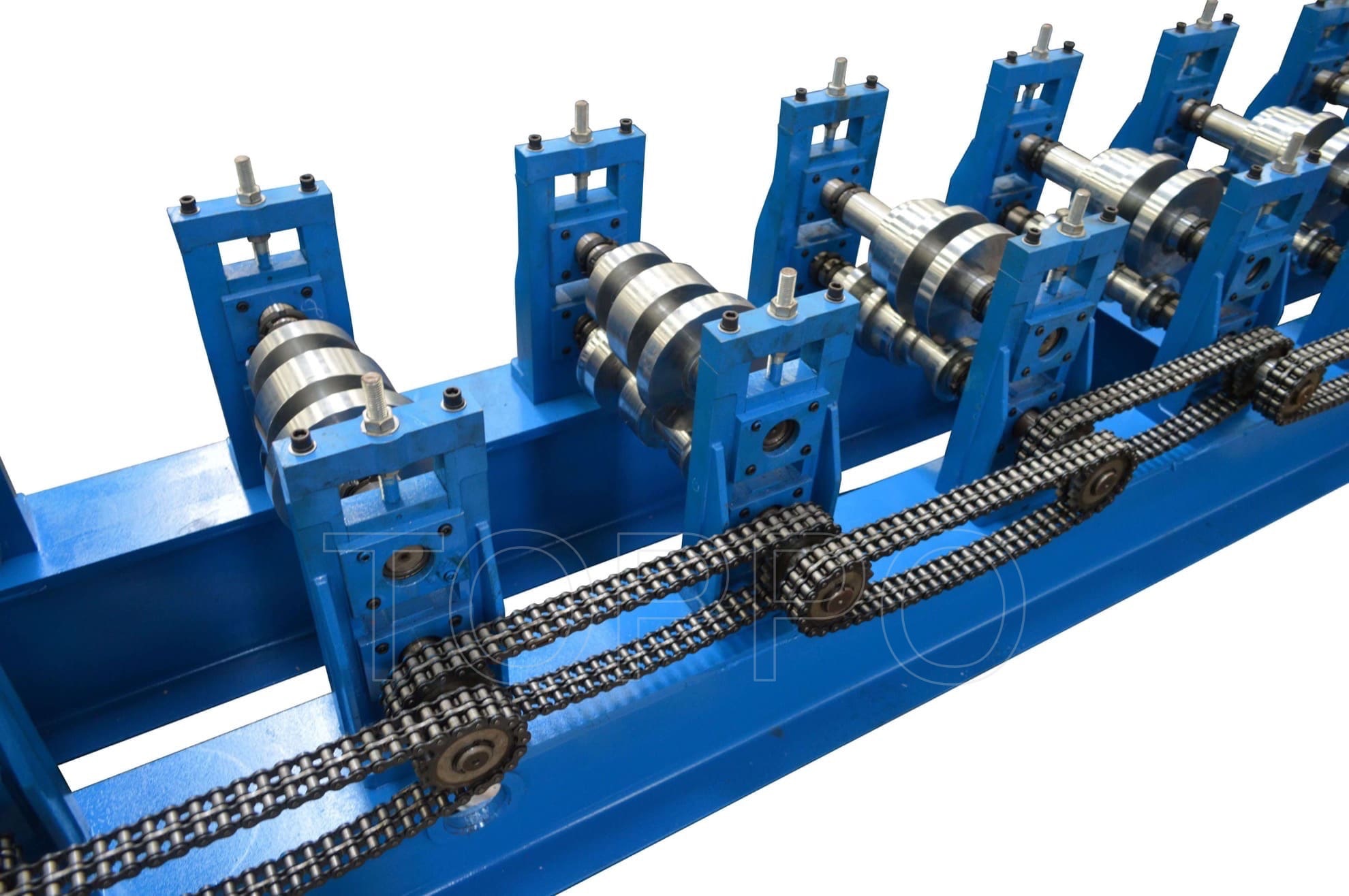 Shutter Door Frame Roll Forming Machine with Hydraulic Cutting and HMI Control