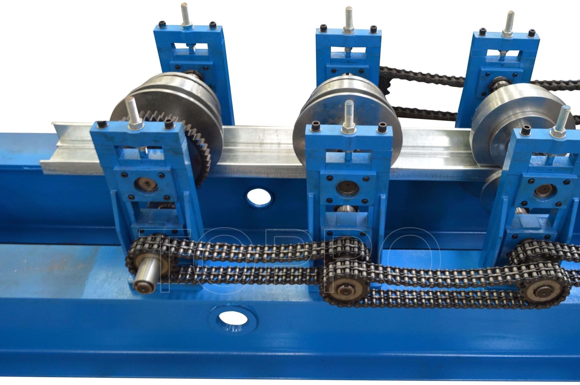Shutter Door Frame Roll Forming Machine with Hydraulic Cutting and HMI Control