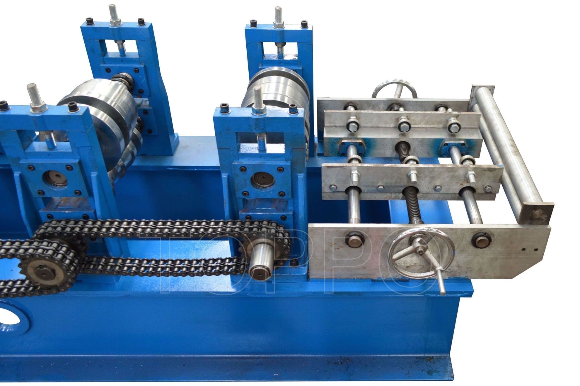 Shutter Door Frame Roll Forming Machine with Hydraulic Cutting and HMI Control
