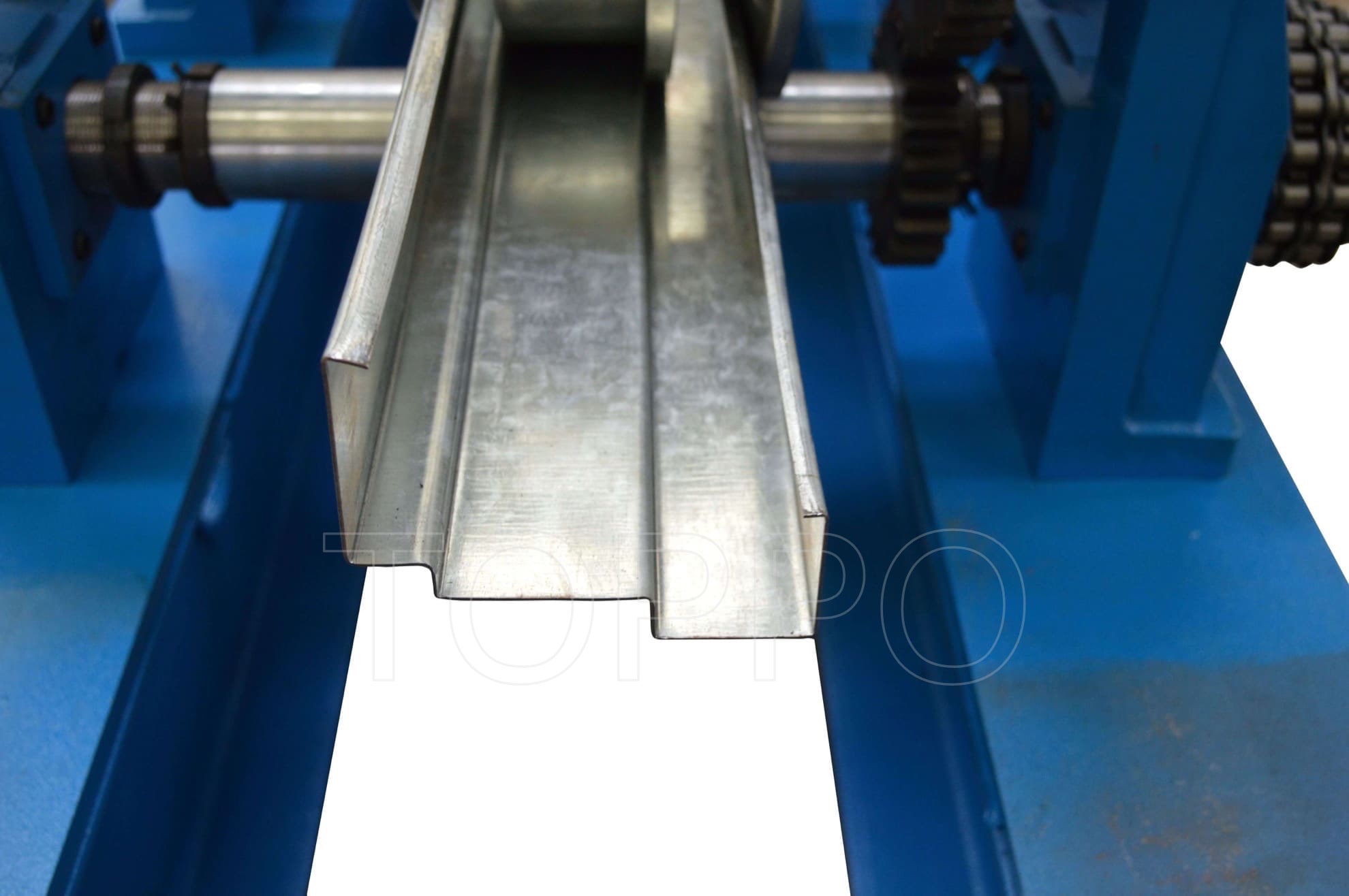 Shutter Door Frame Roll Forming Machine with Hydraulic Cutting and HMI Control