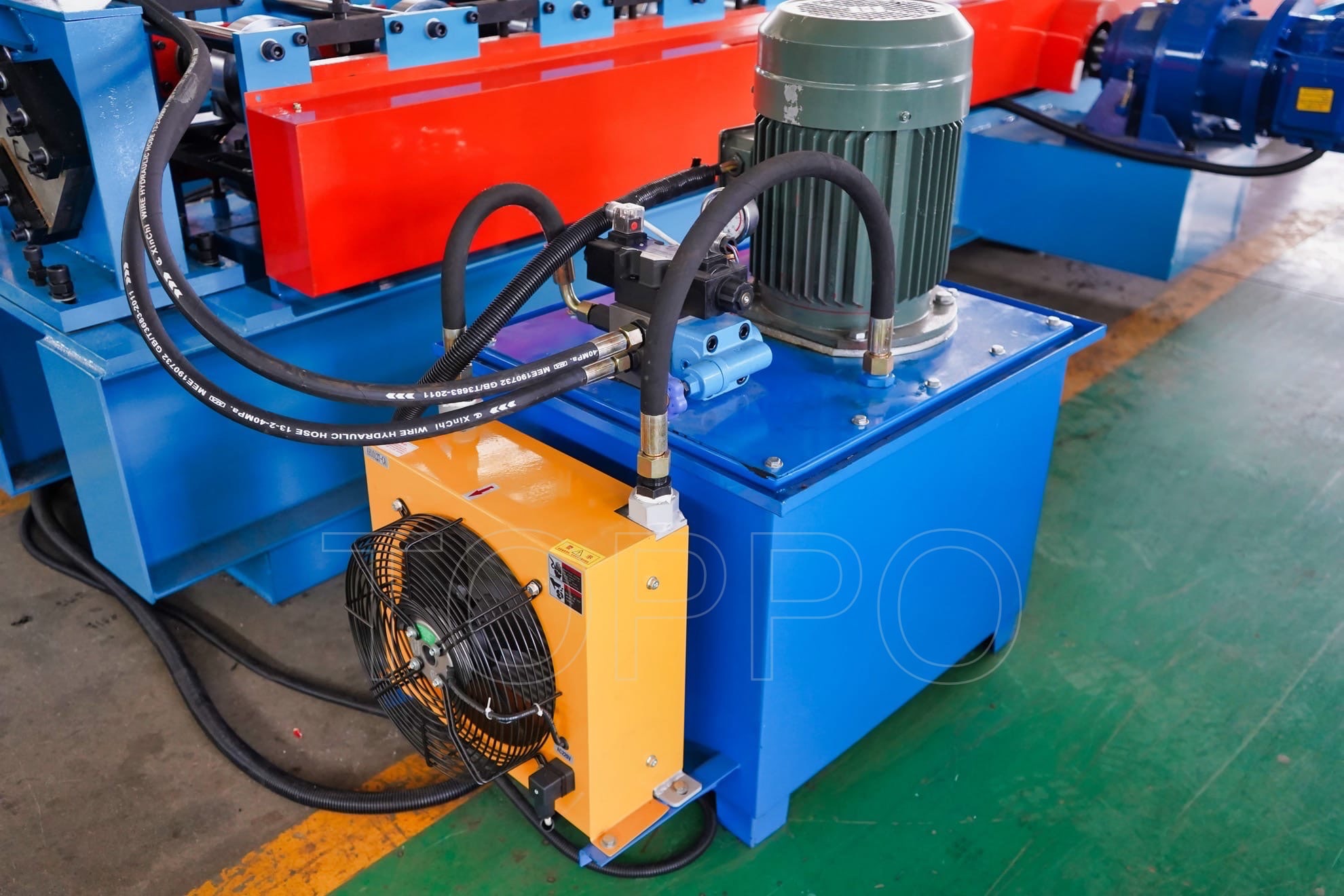 Compact Shutter Door Roll Forming Machine with PLC Control