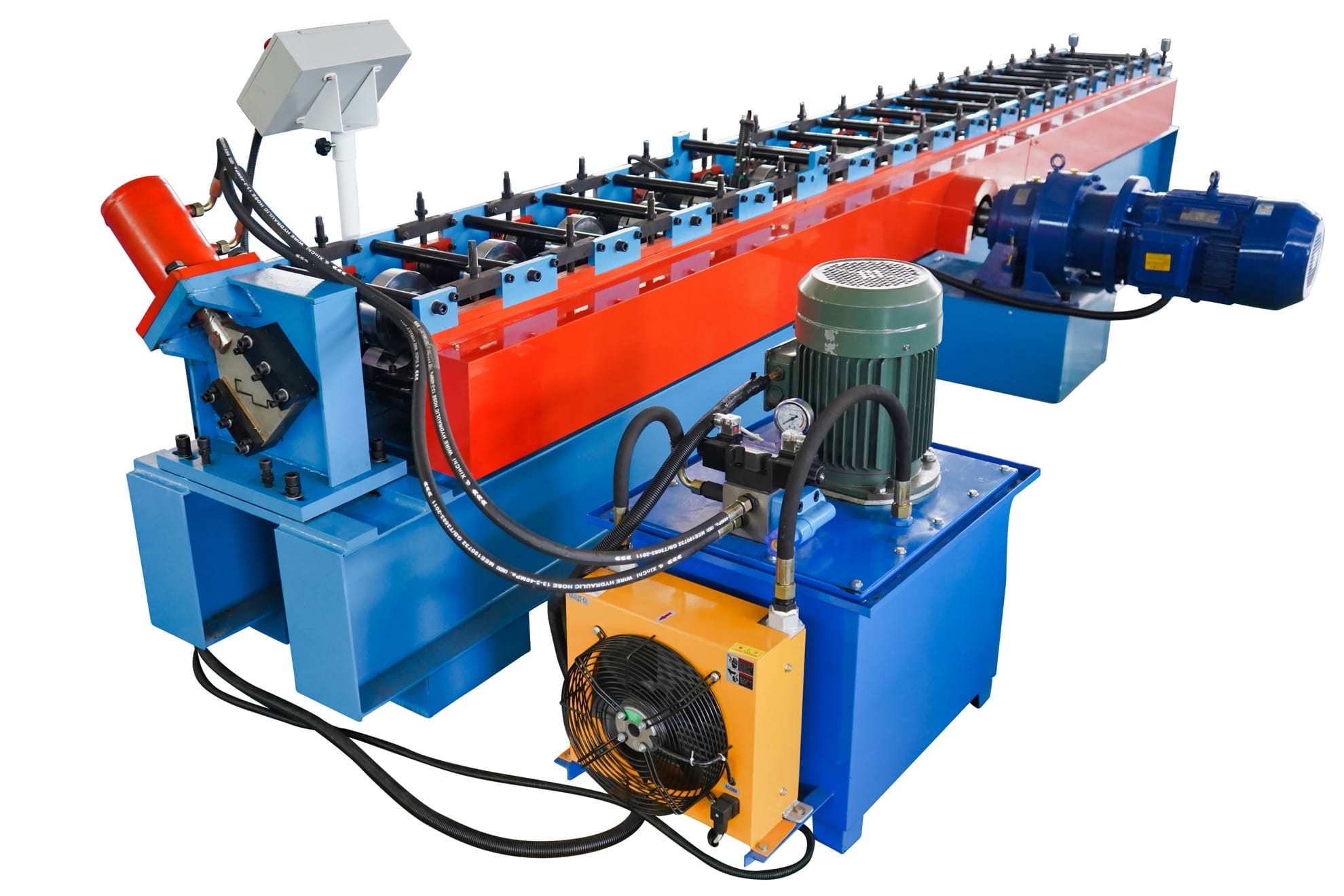 Compact Shutter Door Roll Forming Machine with PLC Control
