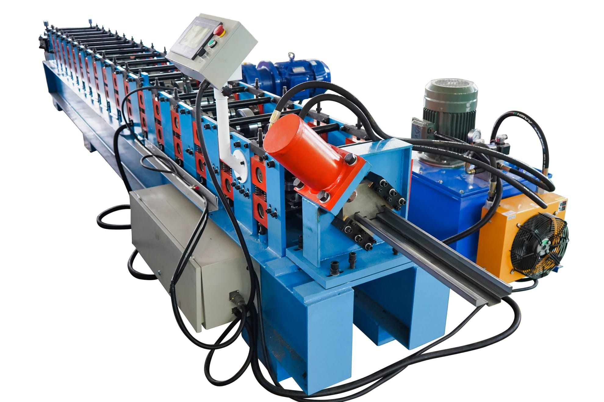 Compact Shutter Door Roll Forming Machine with PLC Control