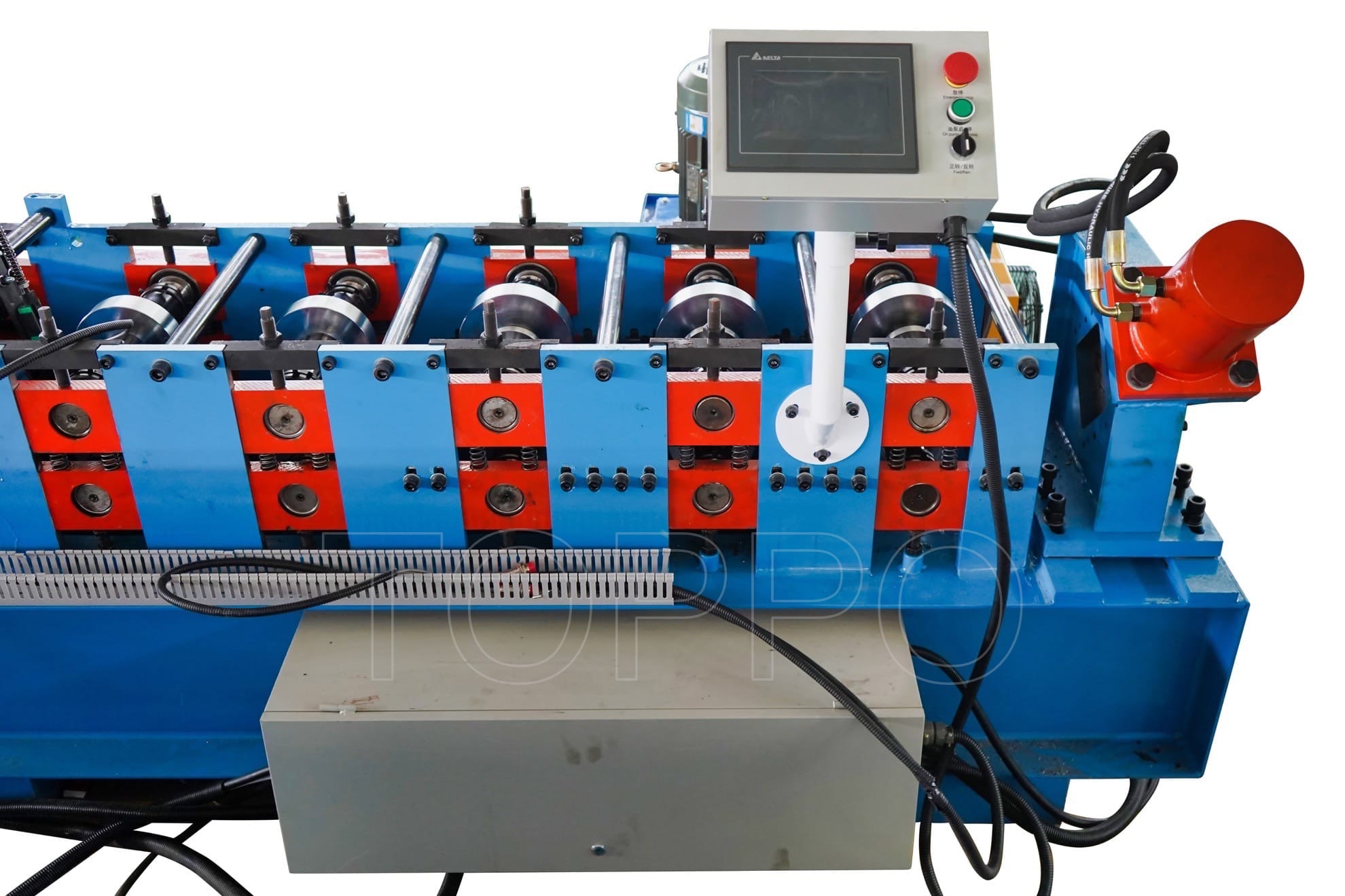Compact Shutter Door Roll Forming Machine with PLC Control
