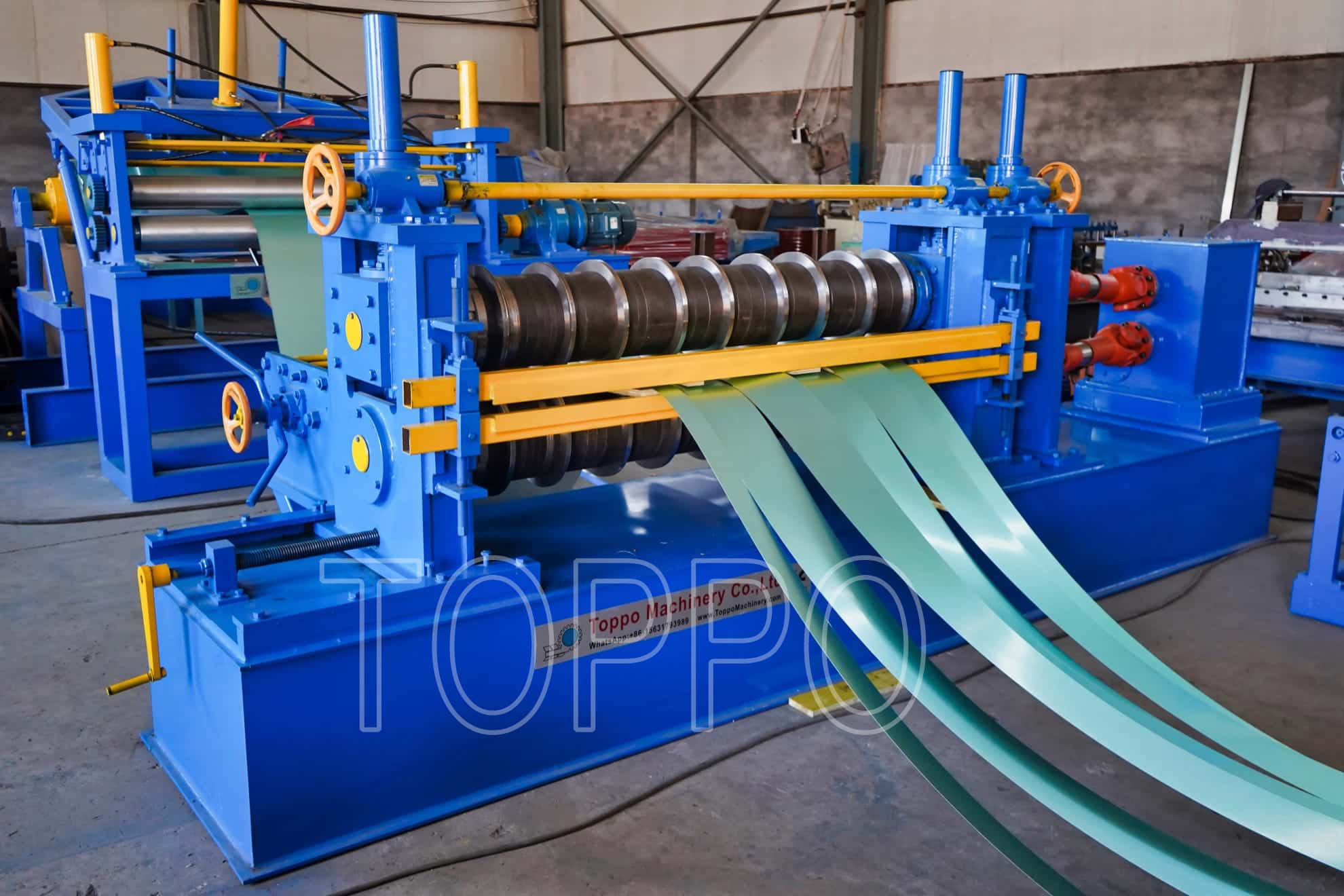 Compact Coil Slitting and Cut to Length Machine Line